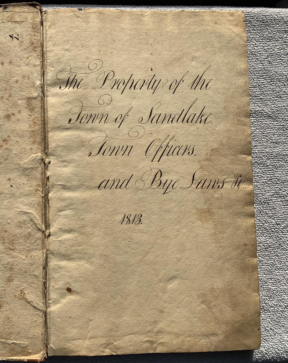 Early Town Government Records and Minutes