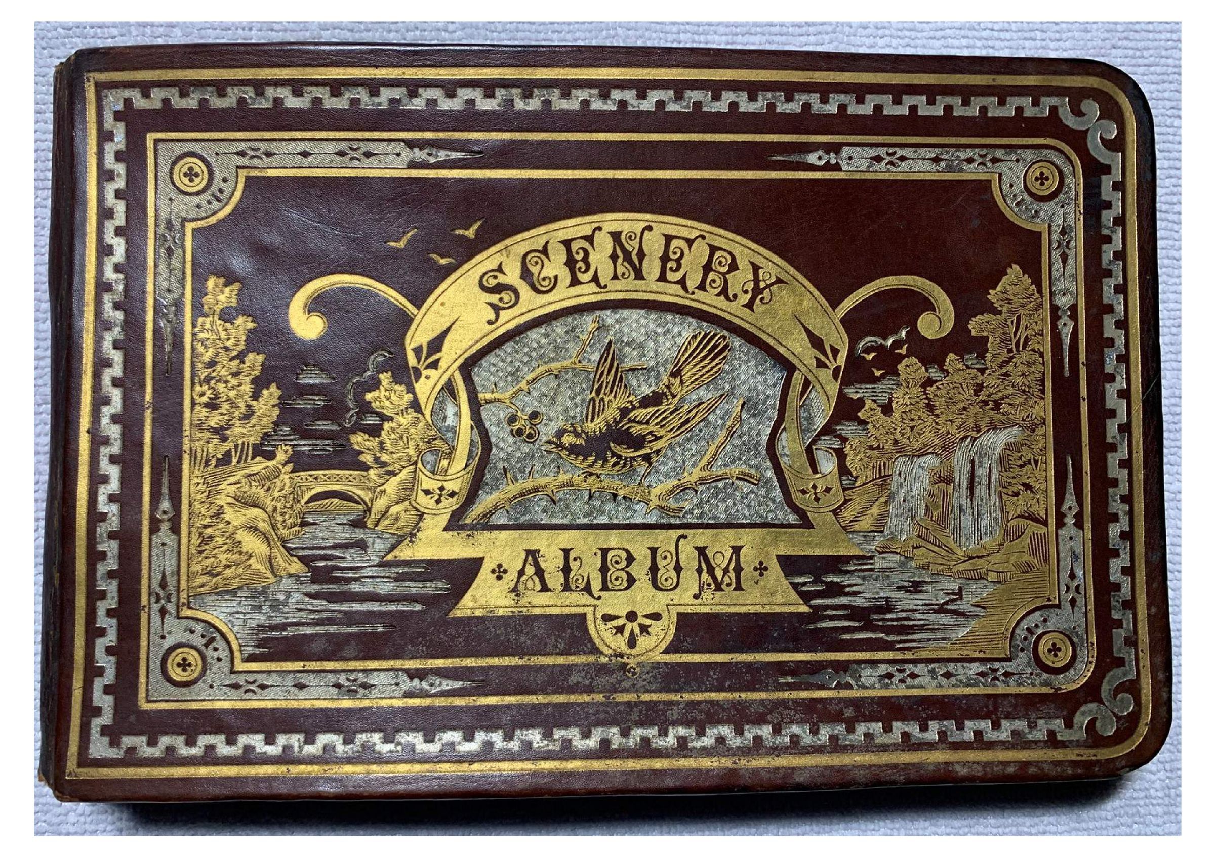 1880-1886 Minnie Howard Autograph Album - Cover: Eighteen-page downloadable PDF