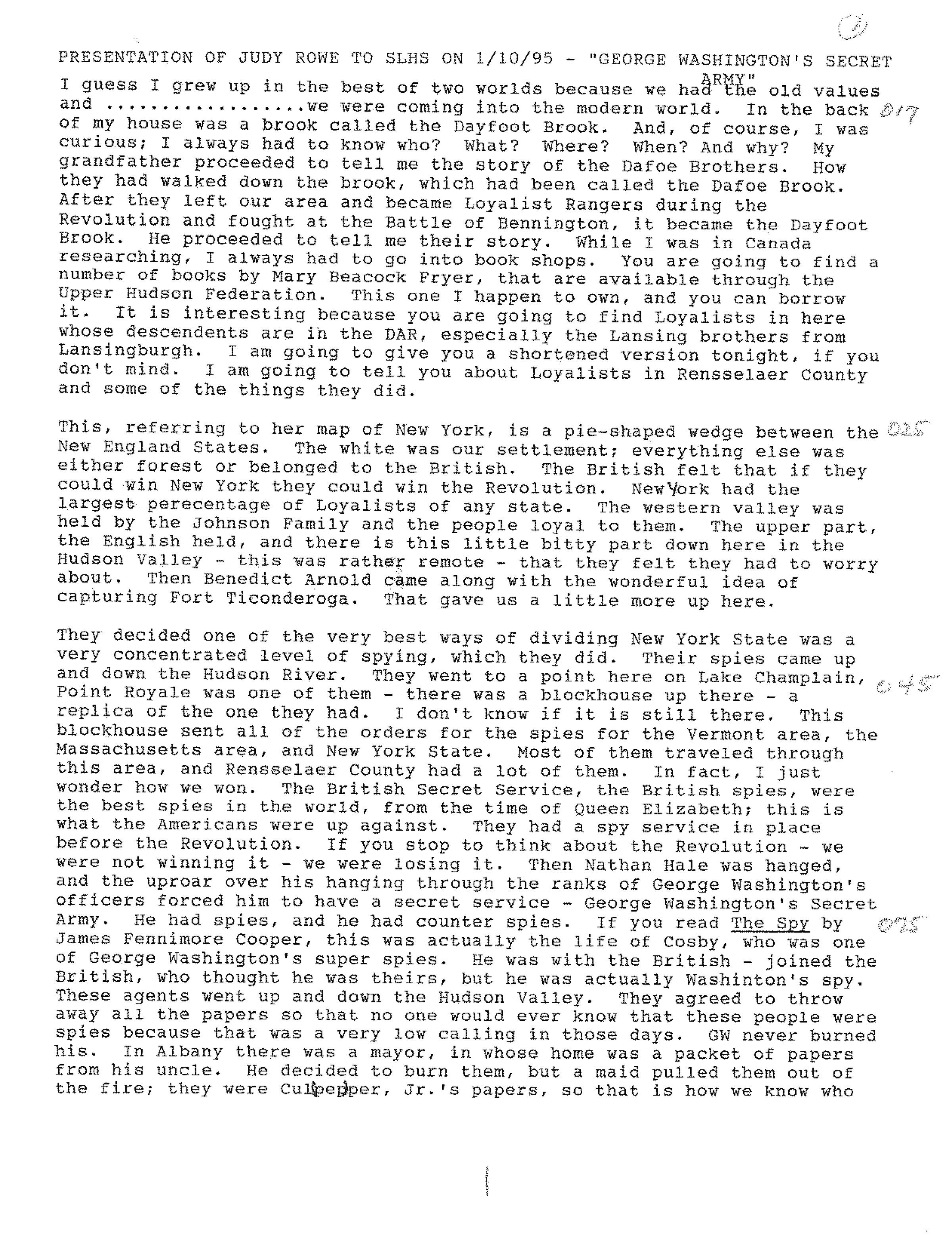 Washington's Secret Army (of Spies): Nine-page downloadable PDF.