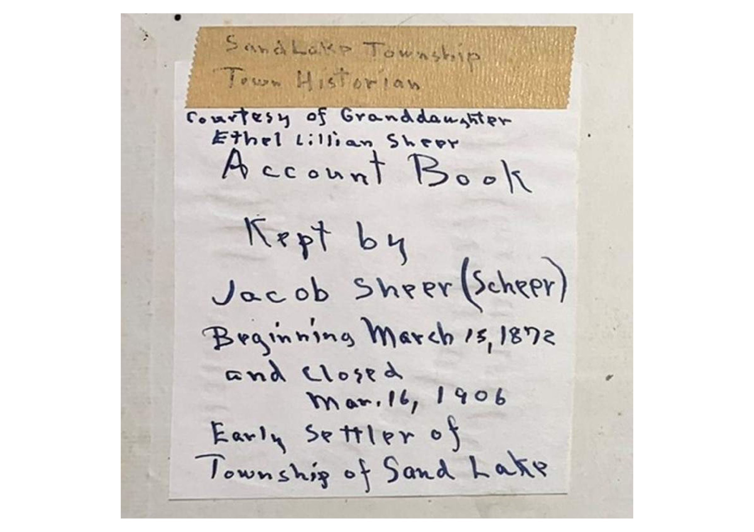 1872-1906 Jacob Sheer Farm Ledger: Twenty-four-page downloadable PDF.