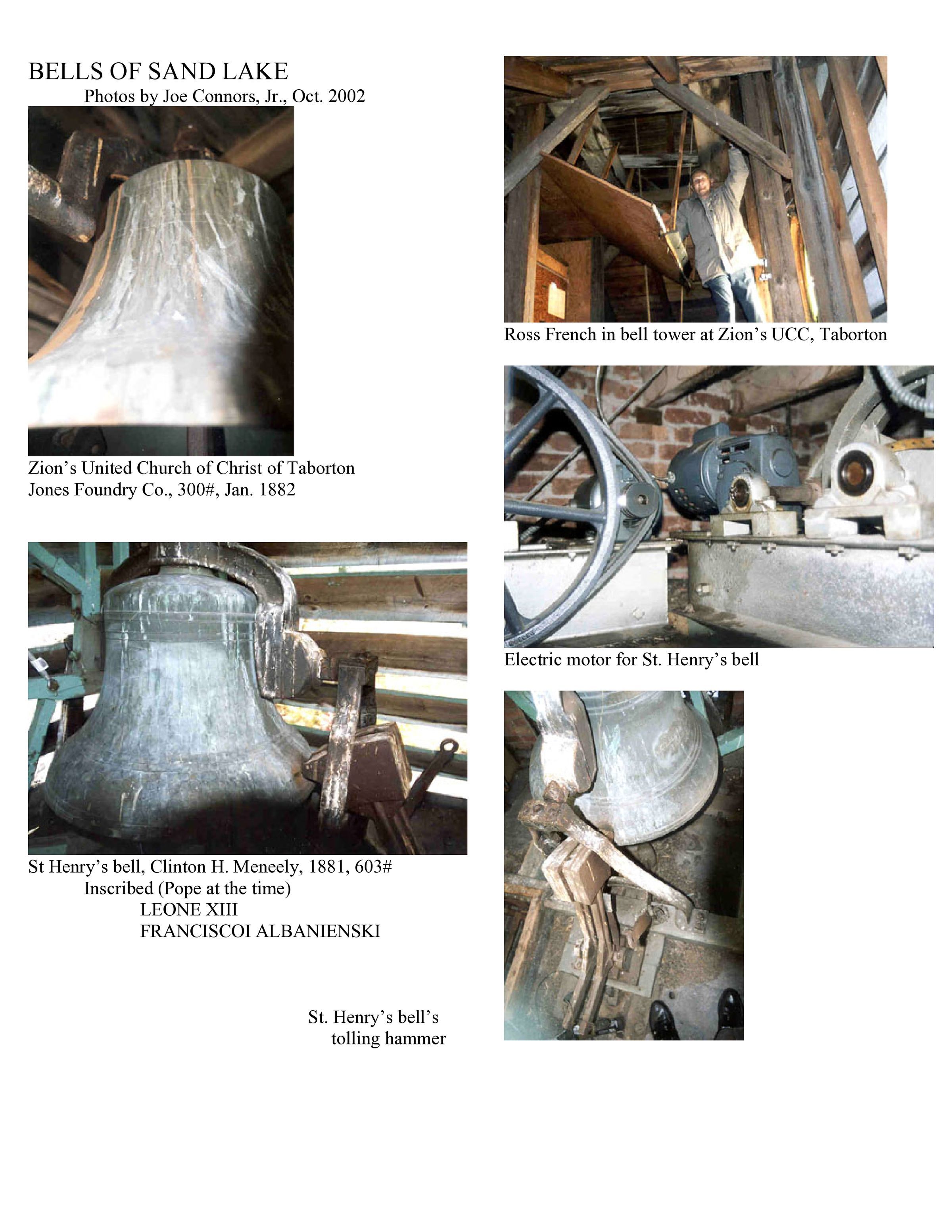 Bells of Sand Lake by Joe Connor, October 2002