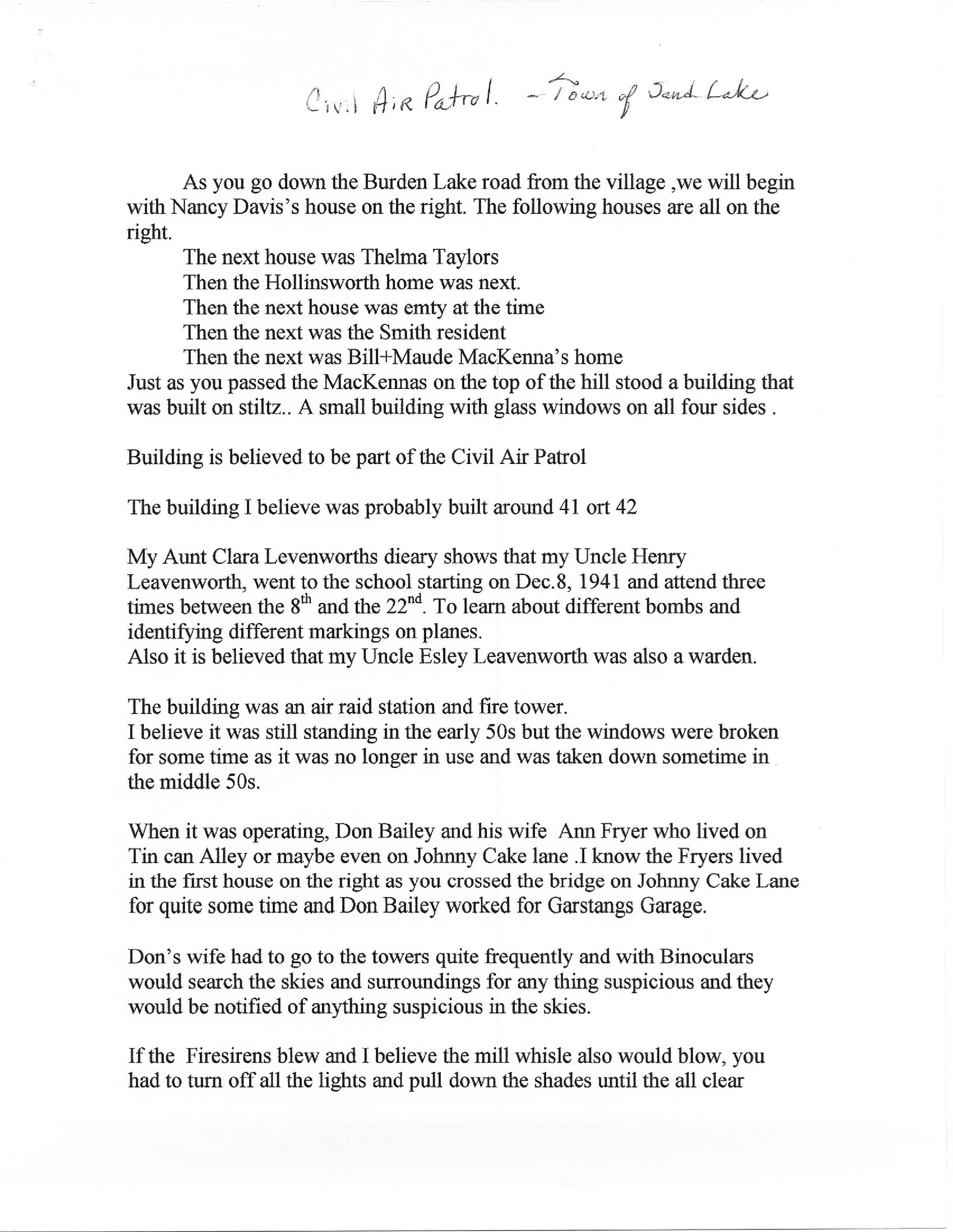 TOSL Civil Air Patrol During WWII