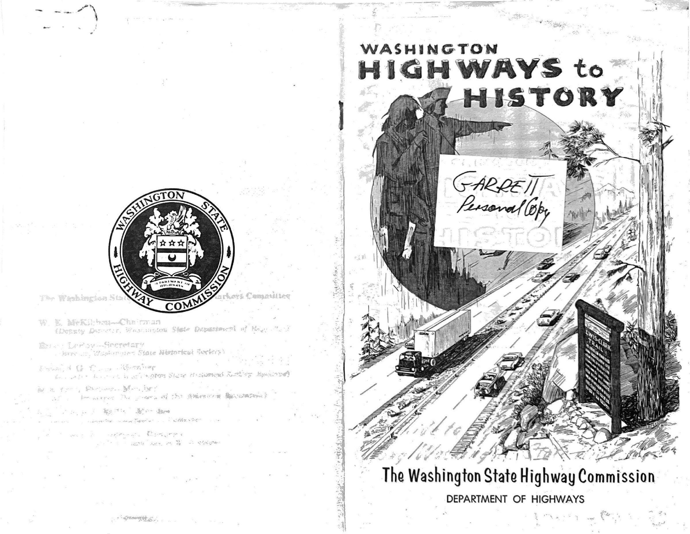 Photocopy of Washington Highways to History