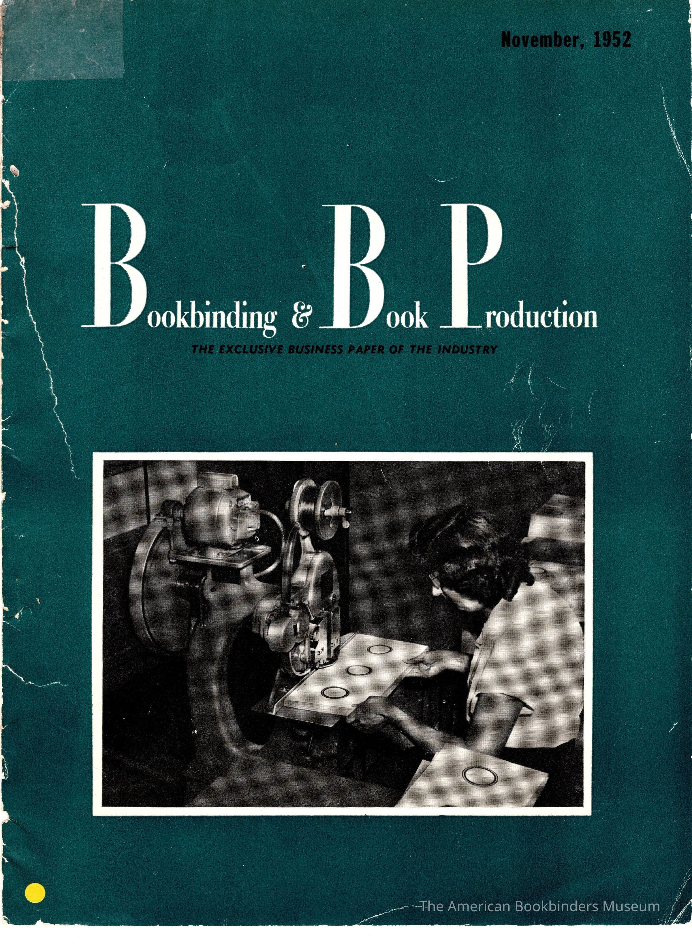          1952 Book and Book Production Magazine November picture number 1
 