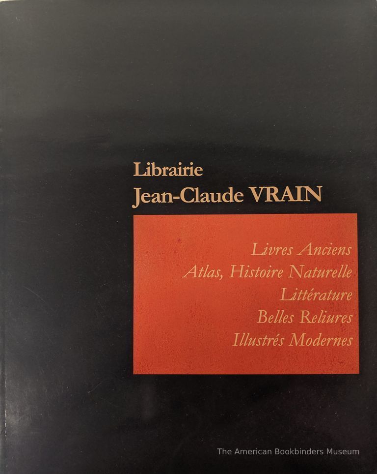          Librairie Jean-Claude Vrain : catalogue année 2000 : livres anciens, atlas, histoire naturelle, littérature, belles reliures, illustrés modernes. picture number 1
   