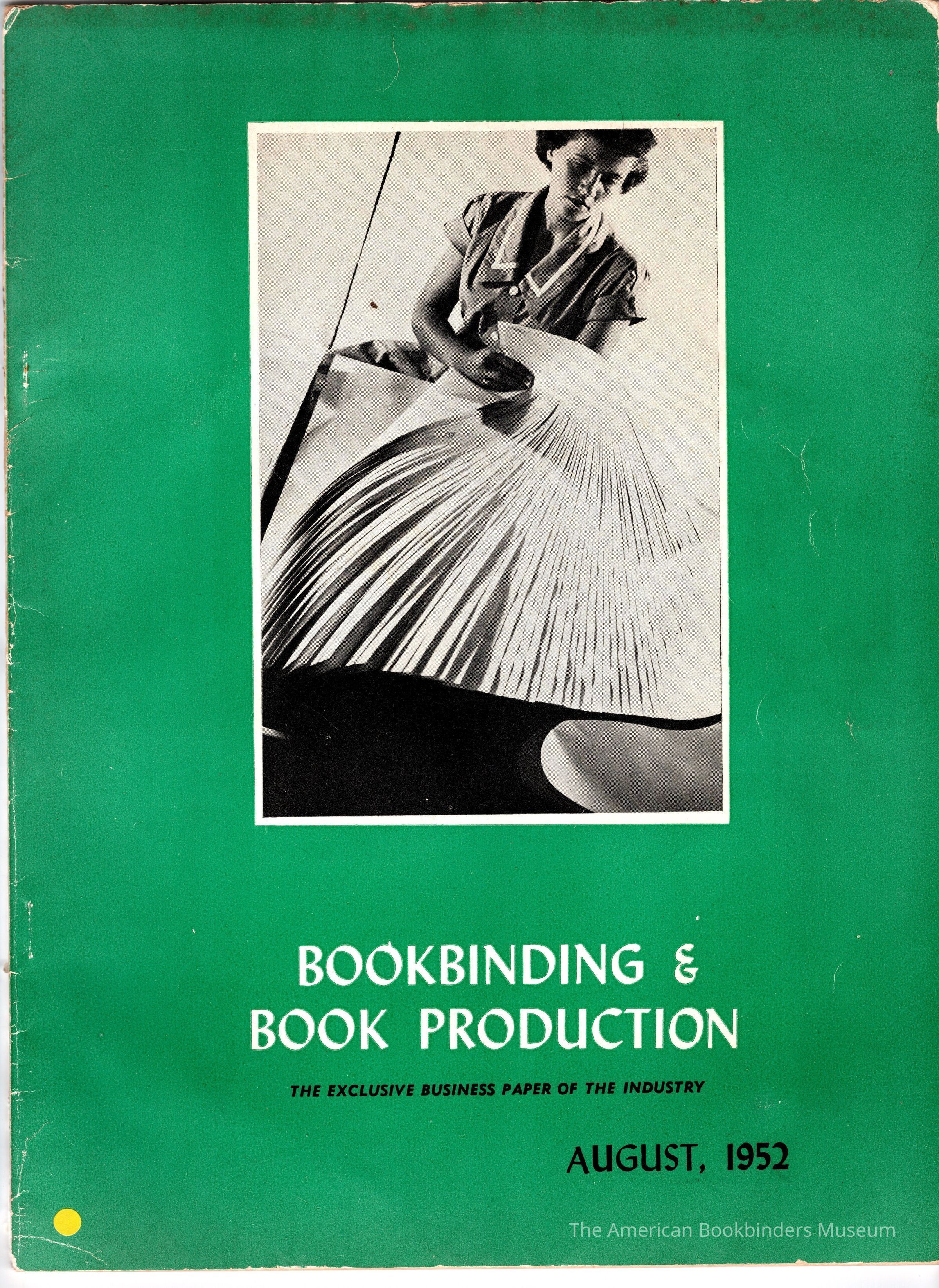          1952 Book and Book Production Magazine August picture number 1
 