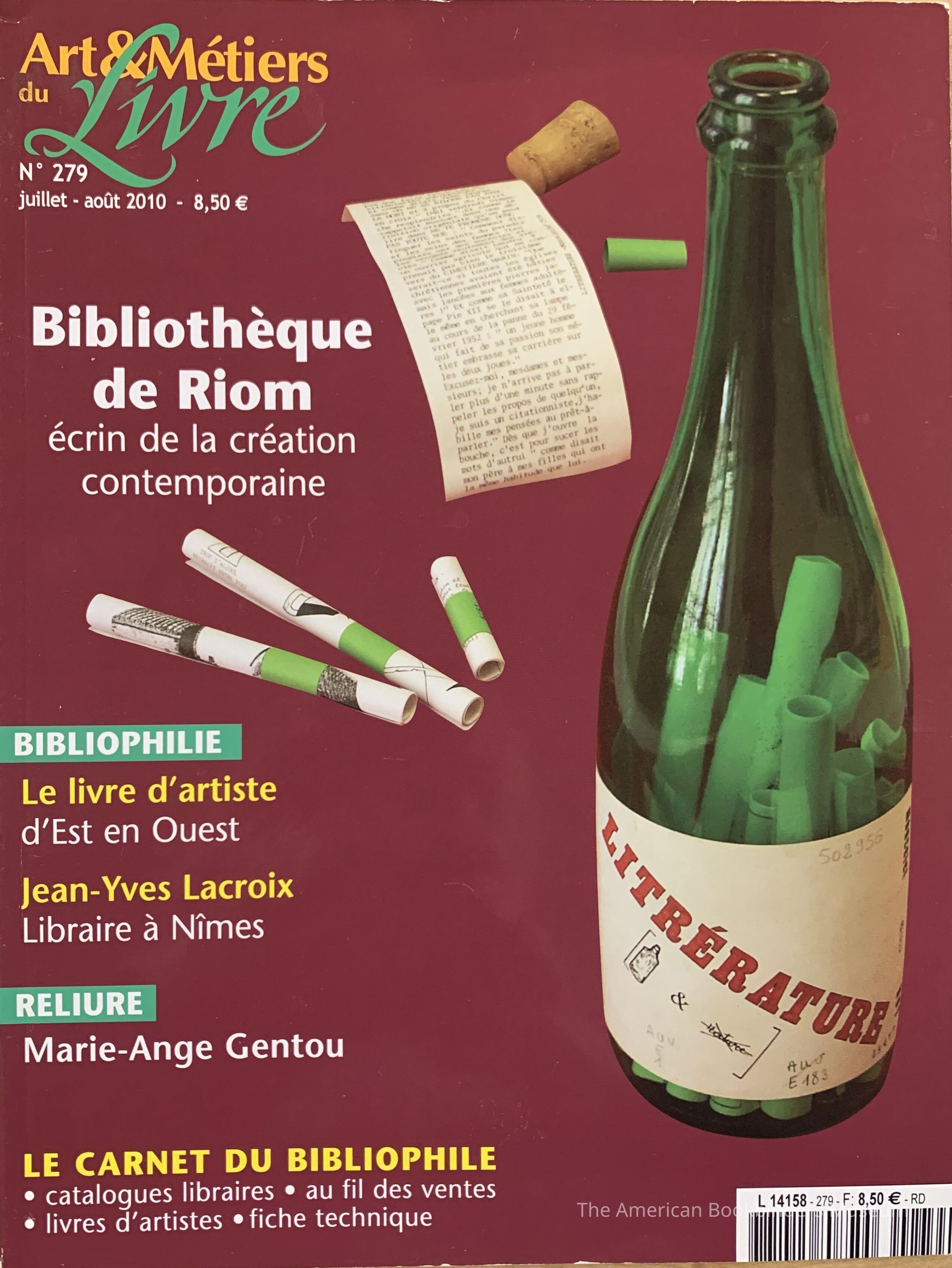 Art & Metiers du Livre ; No. 279 juillet-aout 2010 picture number 1