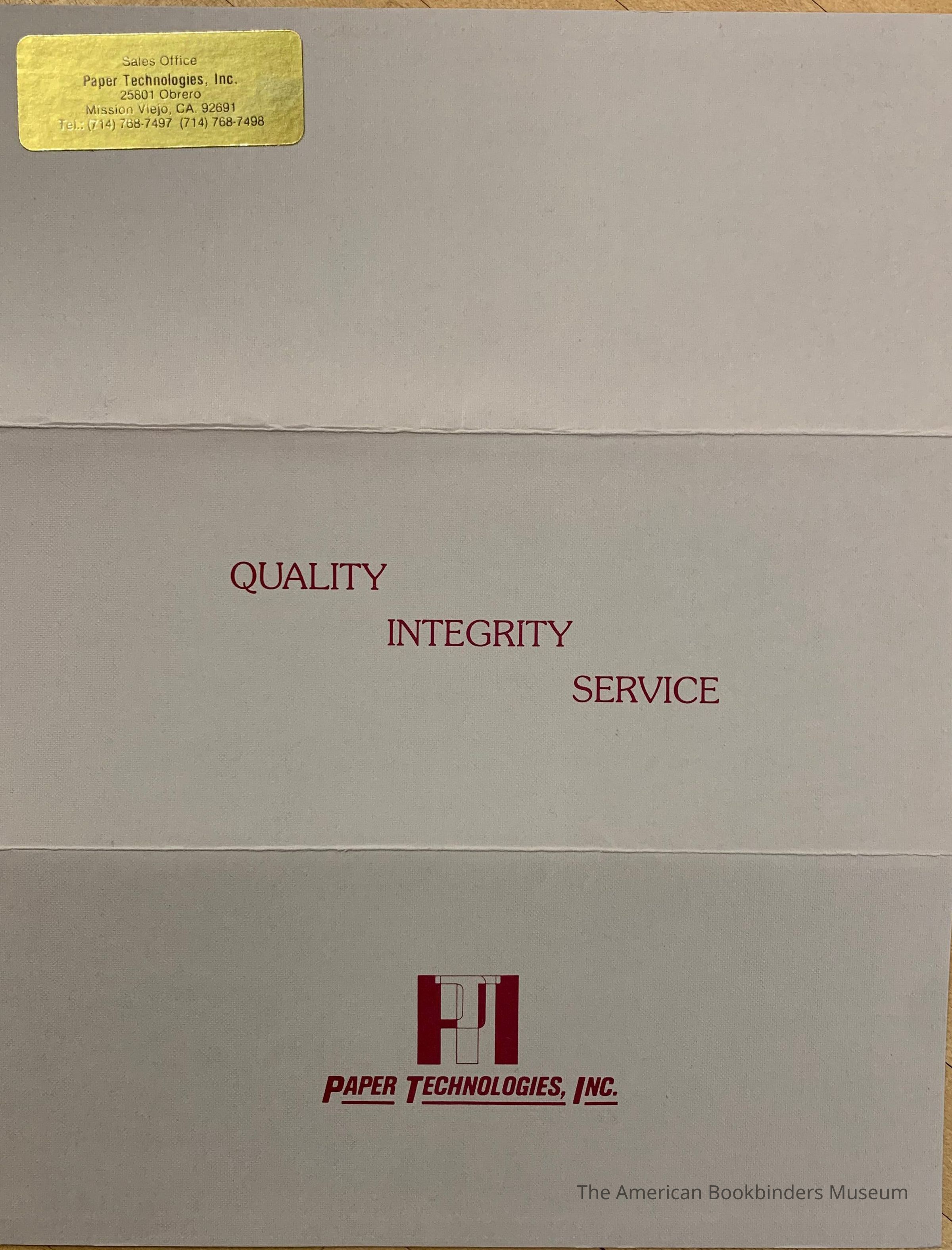          Quality - Integrity - Service ; Paper Technologies, Inc. picture number 1
   