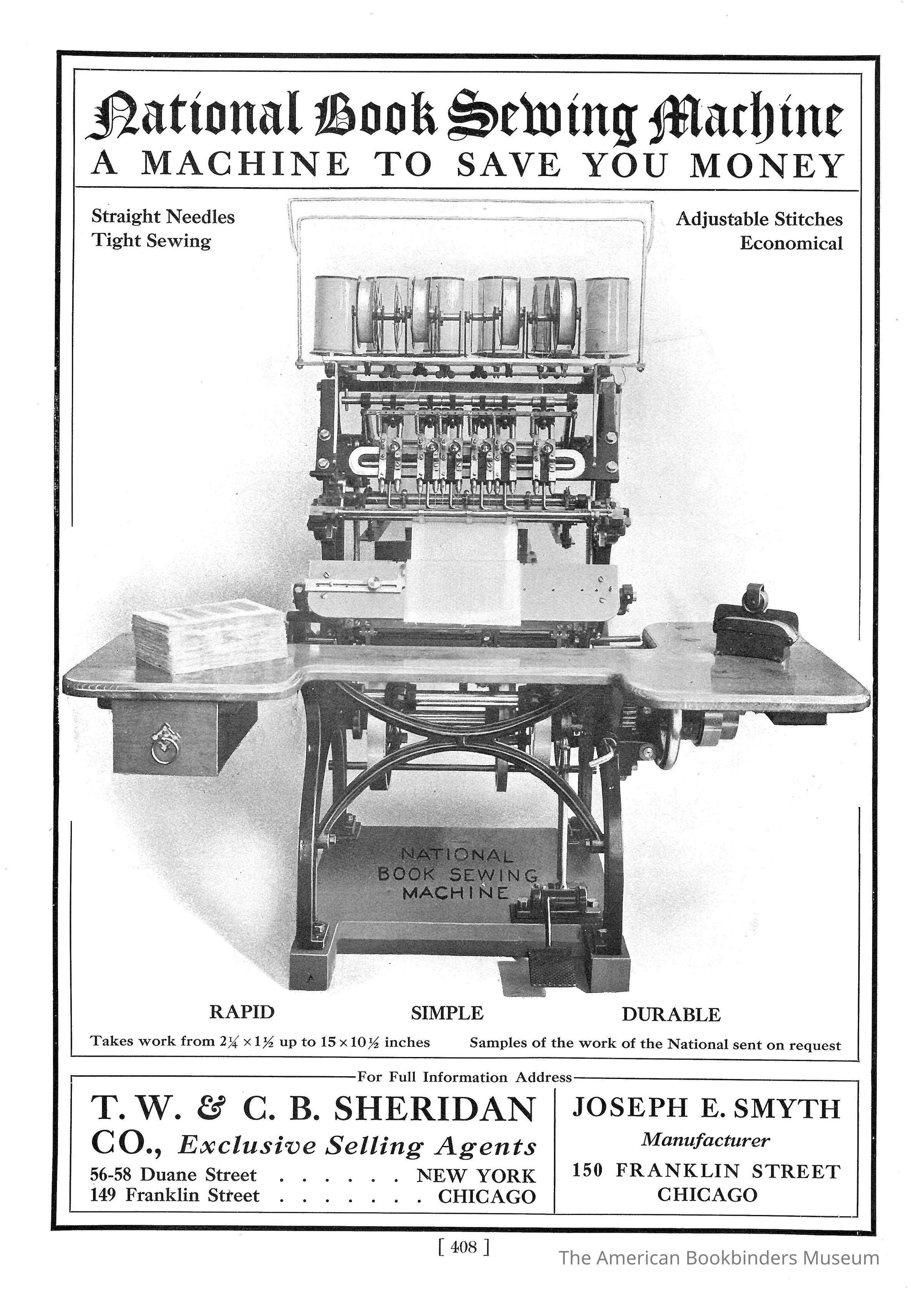          1907 TW & CB Sheridan Martini National Sewing Machine picture number 1
 