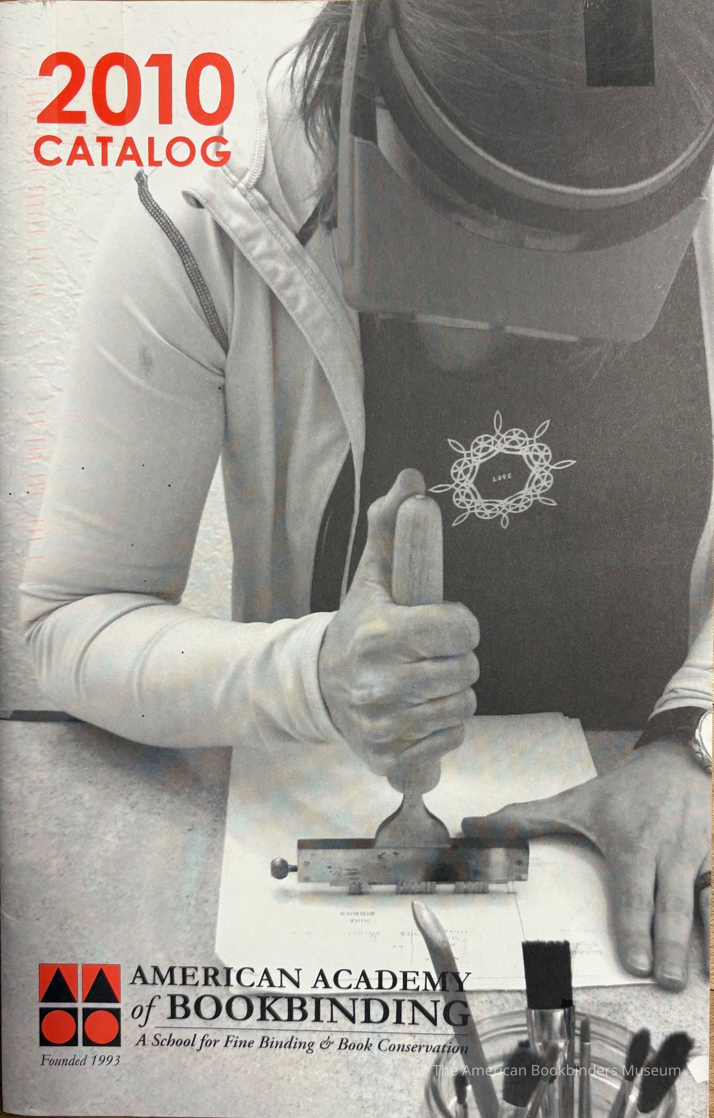 American Academy of Bookbinding, 2010 catalog picture number 1