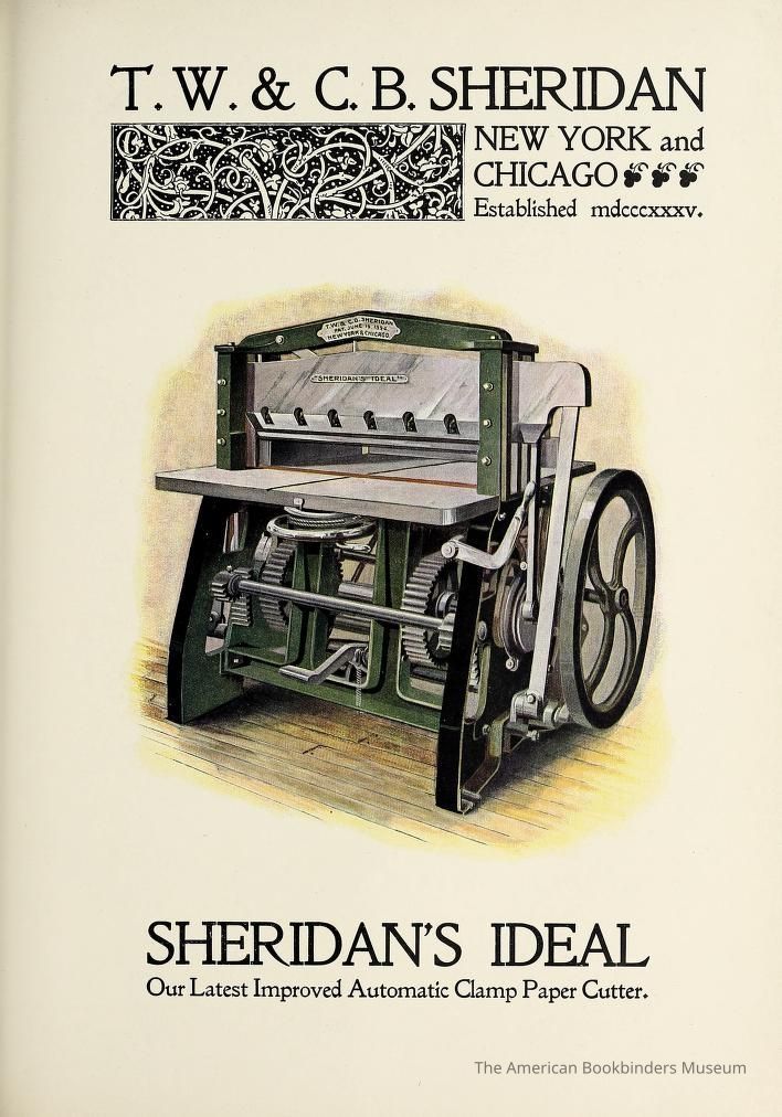          1896 TW & CB Sheridan Ideal Cutter colorized insert picture number 1
 