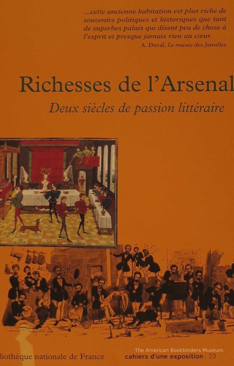          Richesses de l'Arsenal : deux siècles de passion littéraire / [commisariat de l'esposition, Danielle Muzerelle]. picture number 1
   