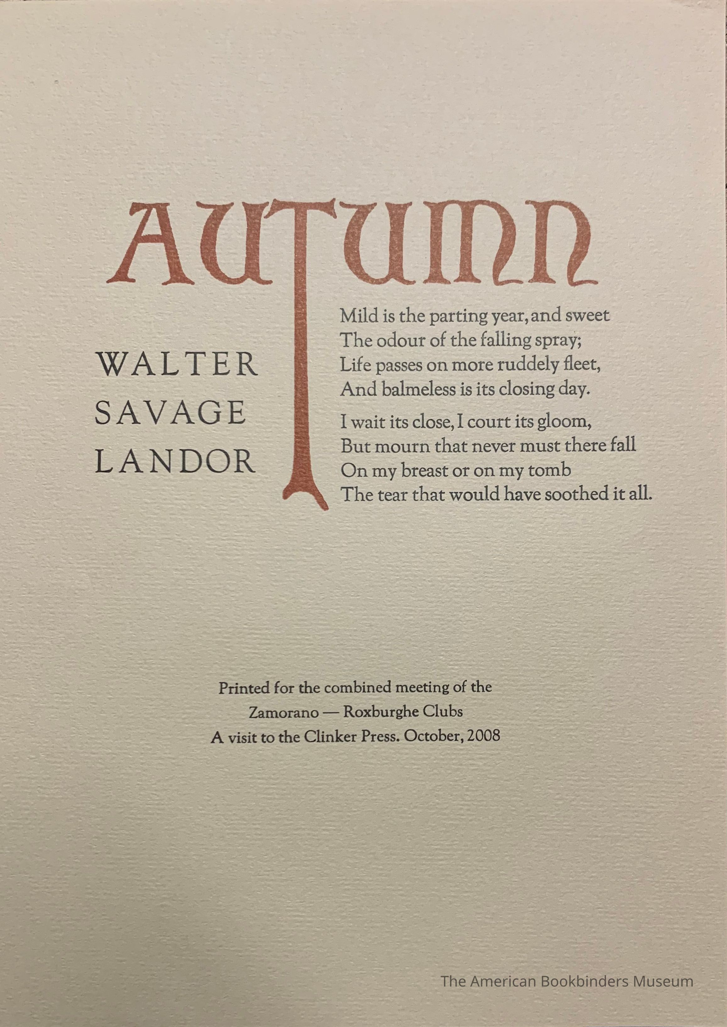          Autumn / Walter Savage Landor picture number 1
 