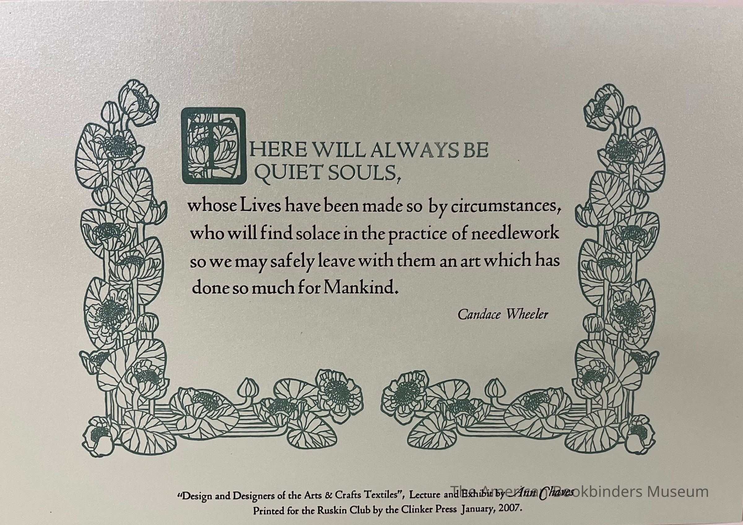          There will always be quiet souls ... / Candace Wheeler picture number 1
 