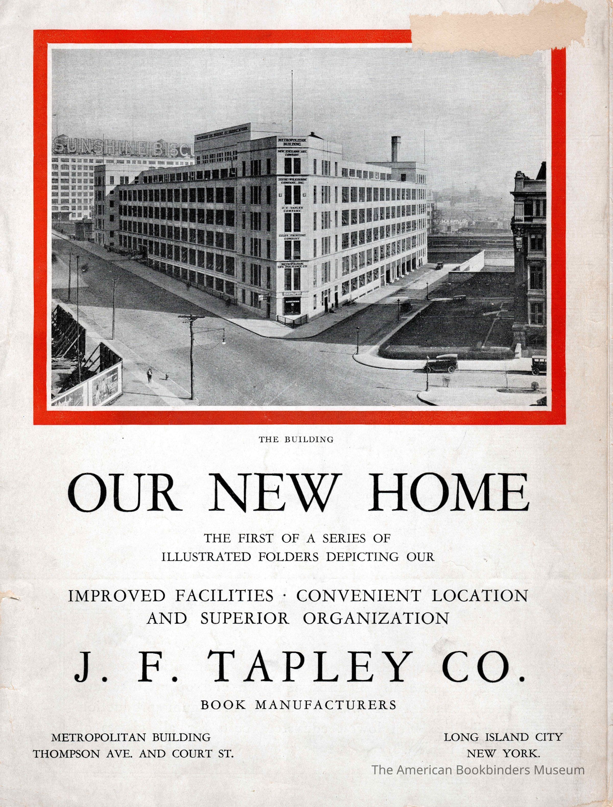 JF Tapley Brochure Circa 1920