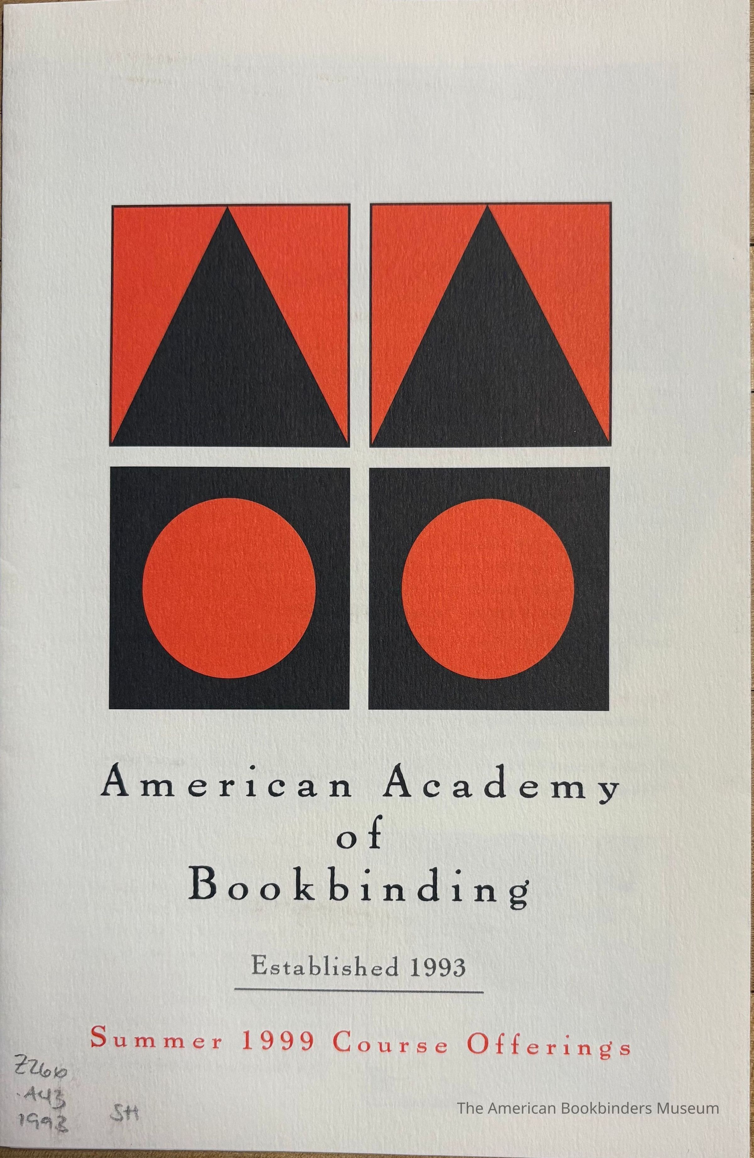 American Academy of Bookbinding, Summer 1999 course offerings picture number 1