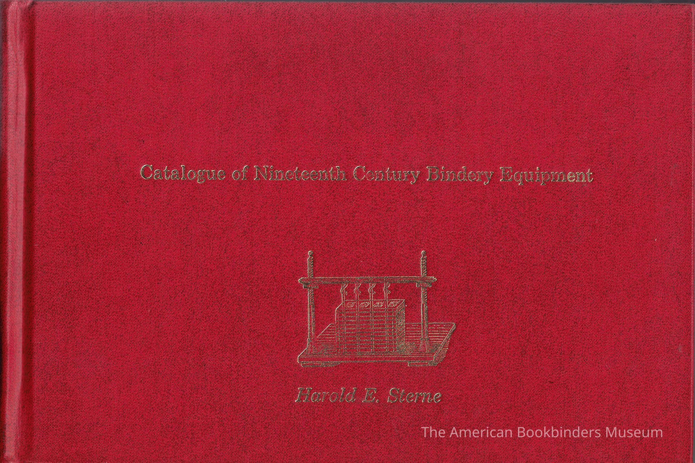 Catalogue of Nineteenth Century Bindery Equipment picture number 1