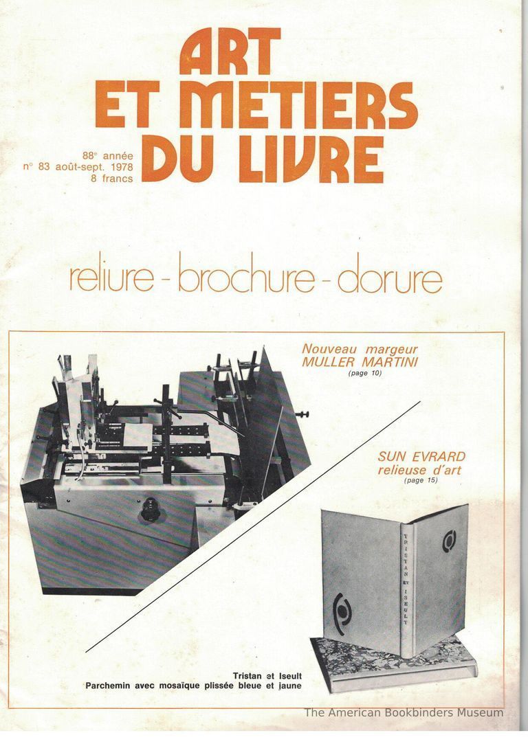          Art et metiers du livre: no. 83 août-sept. 1978 picture number 1
   