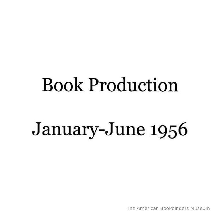          Book Production: January-June, 1956 picture number 1
   