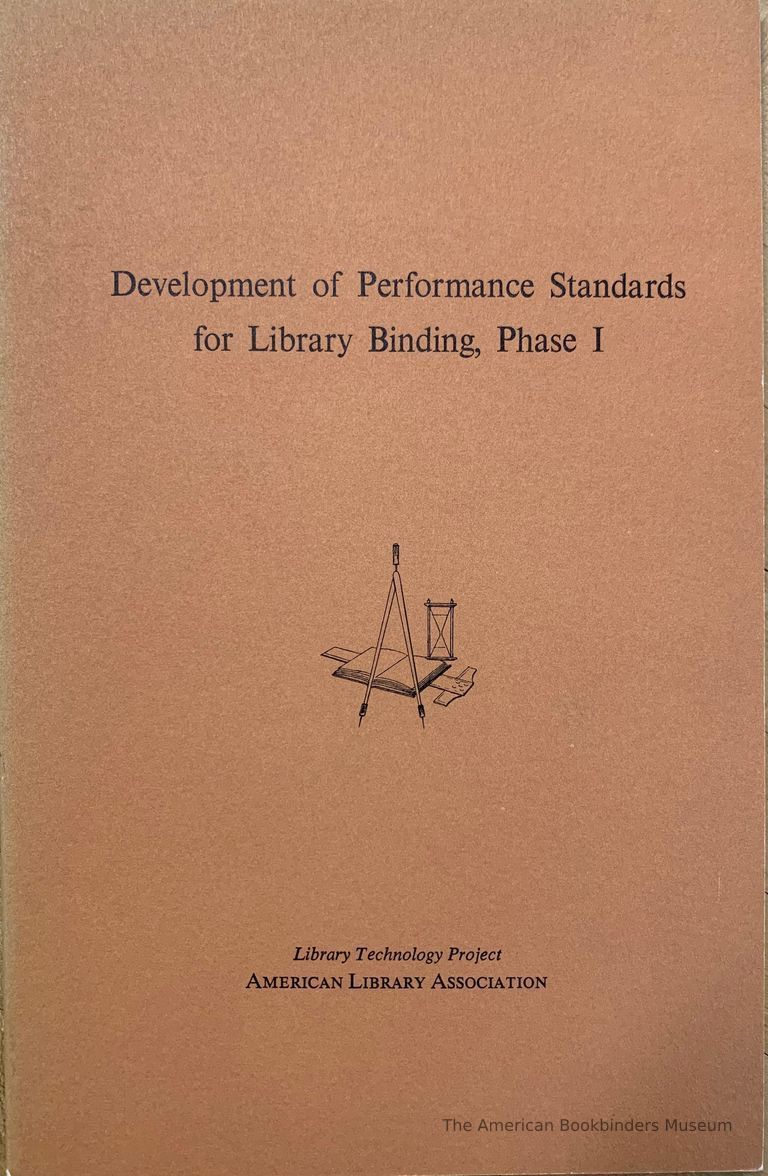          Development of performance standards for library binding, phase 1 : report of the survey team, April 1961. picture number 1
   