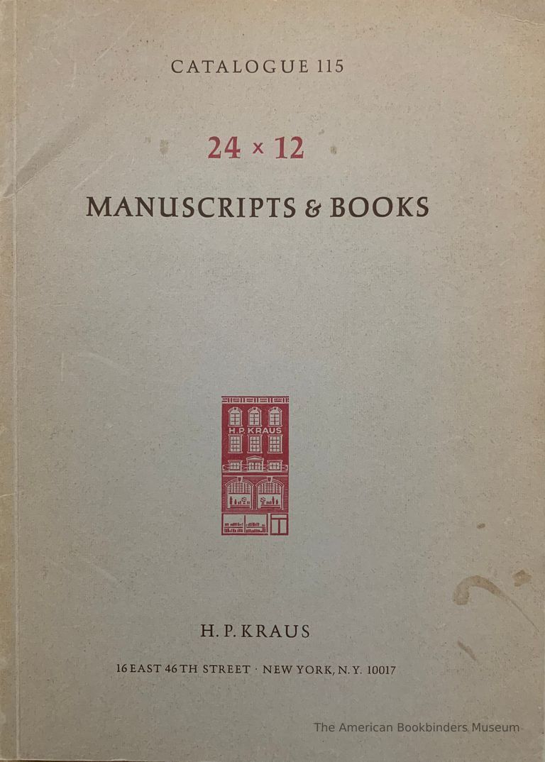          24 x 12 manuscripts & books : catalogue 115. picture number 1
   