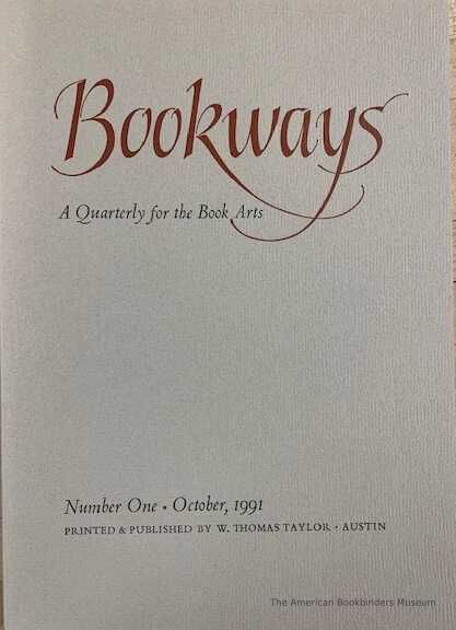          Bookways; October 1991, Number 1 picture number 1
   