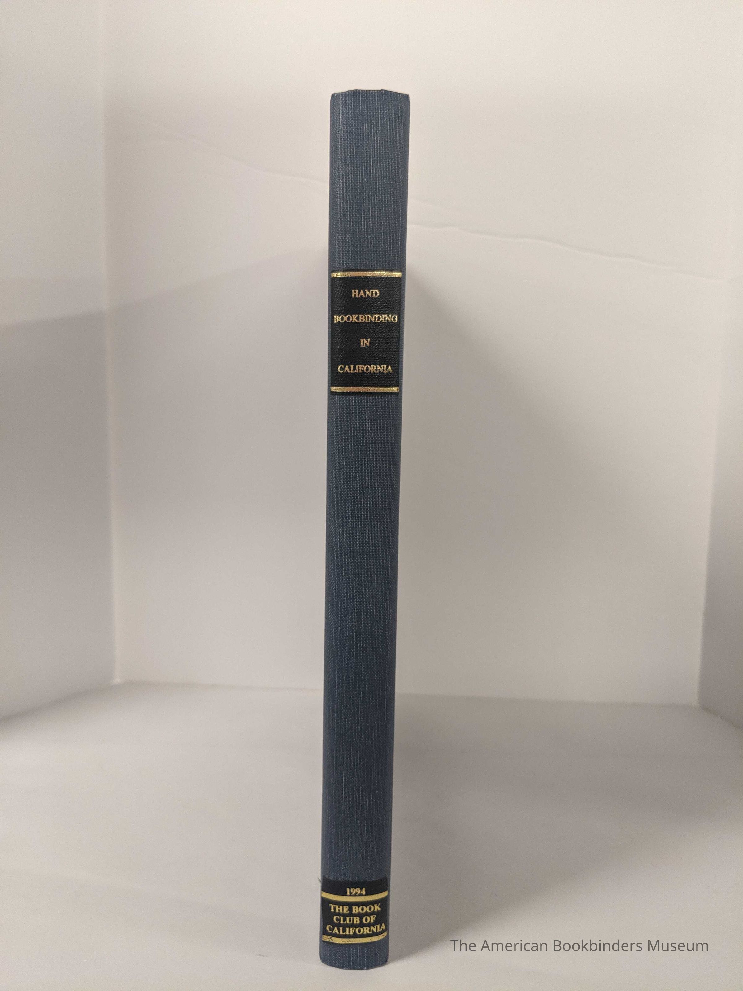 Hand bookbinding in California: a keepsake in twelve parts for the members of the Book Club of California. picture number 1