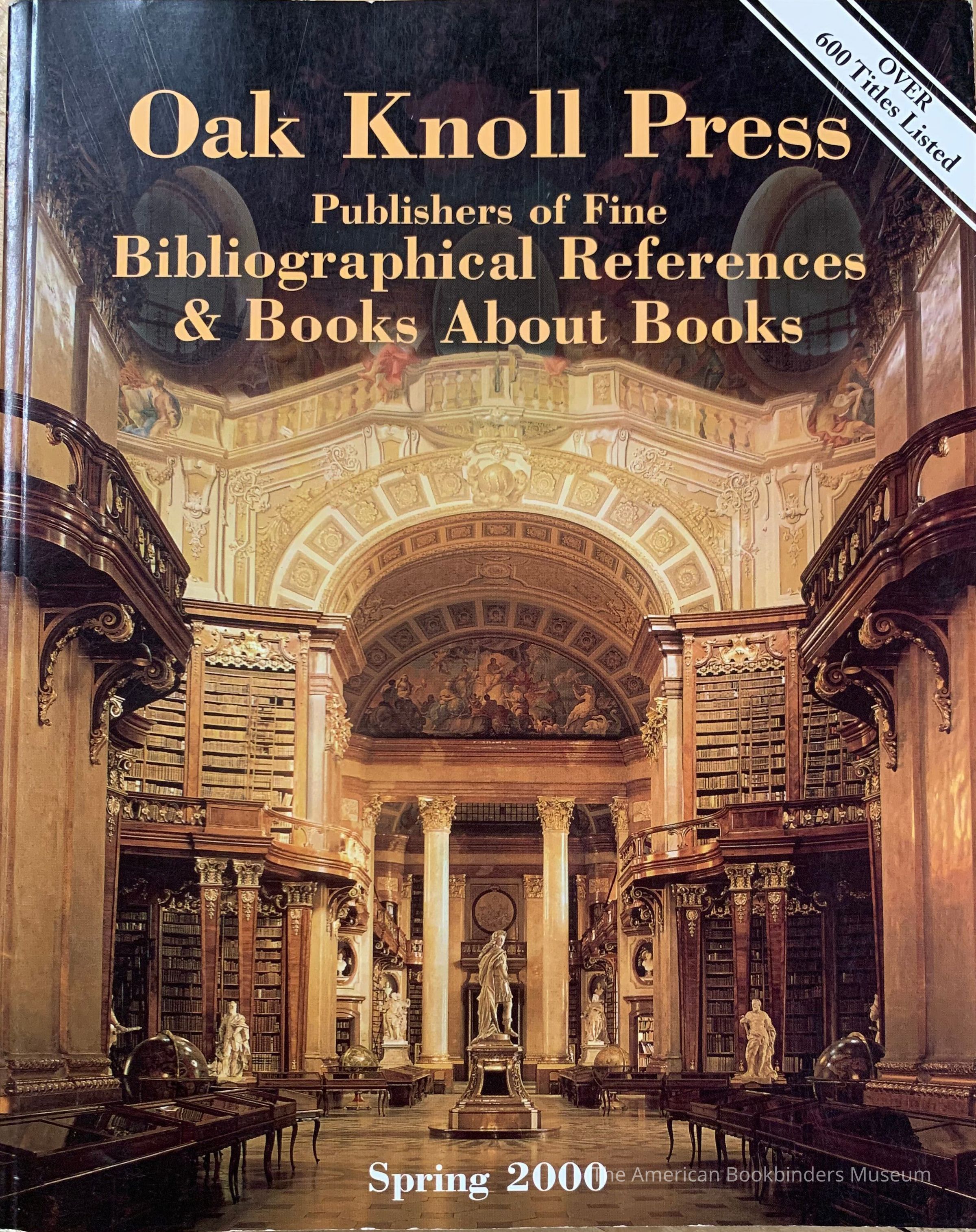          Oak Knoll Press : [catalog] Spring 2000 picture number 1
 