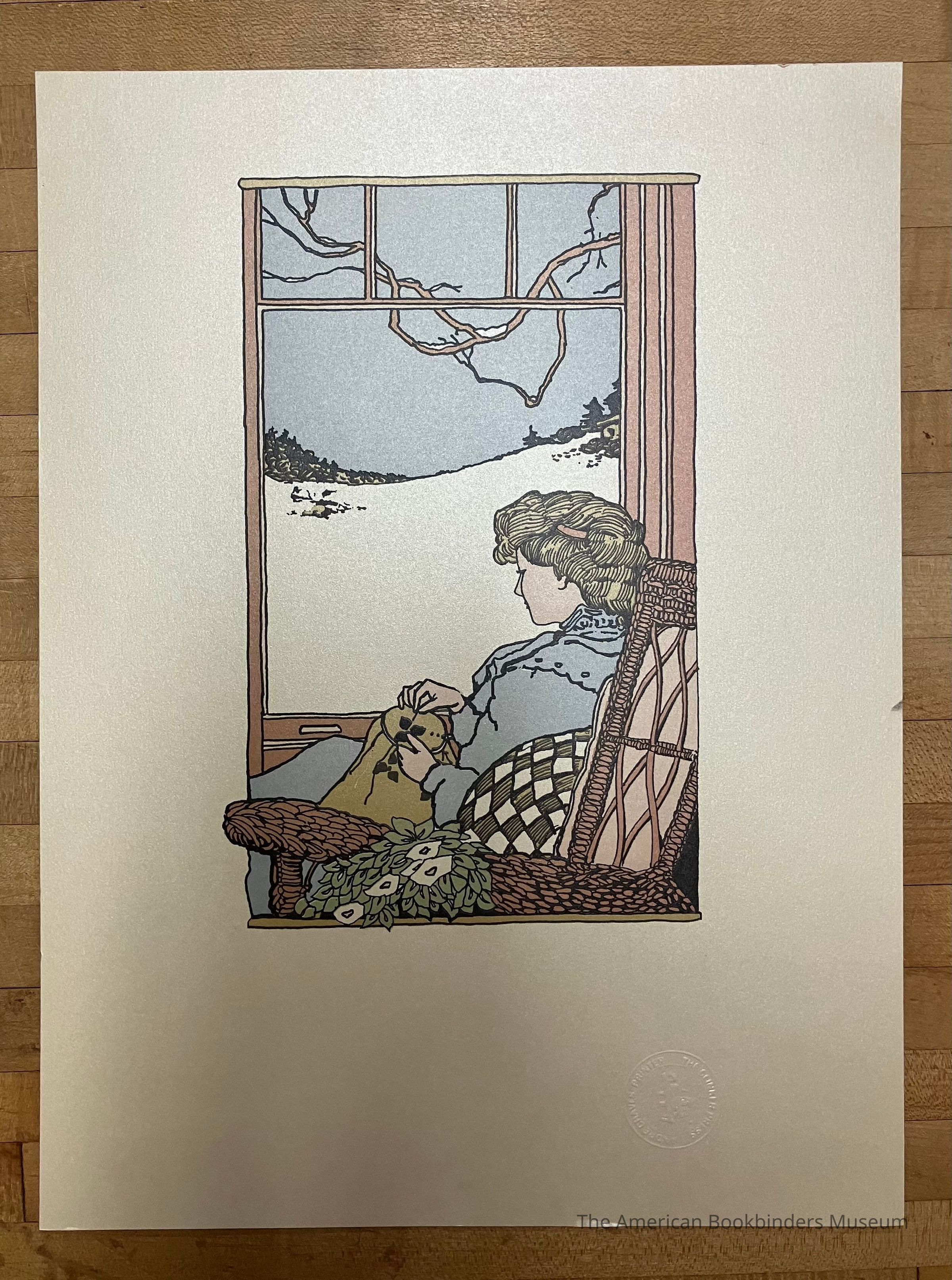 Print of a woman doing embroidery / Andre Chaves picture number 1