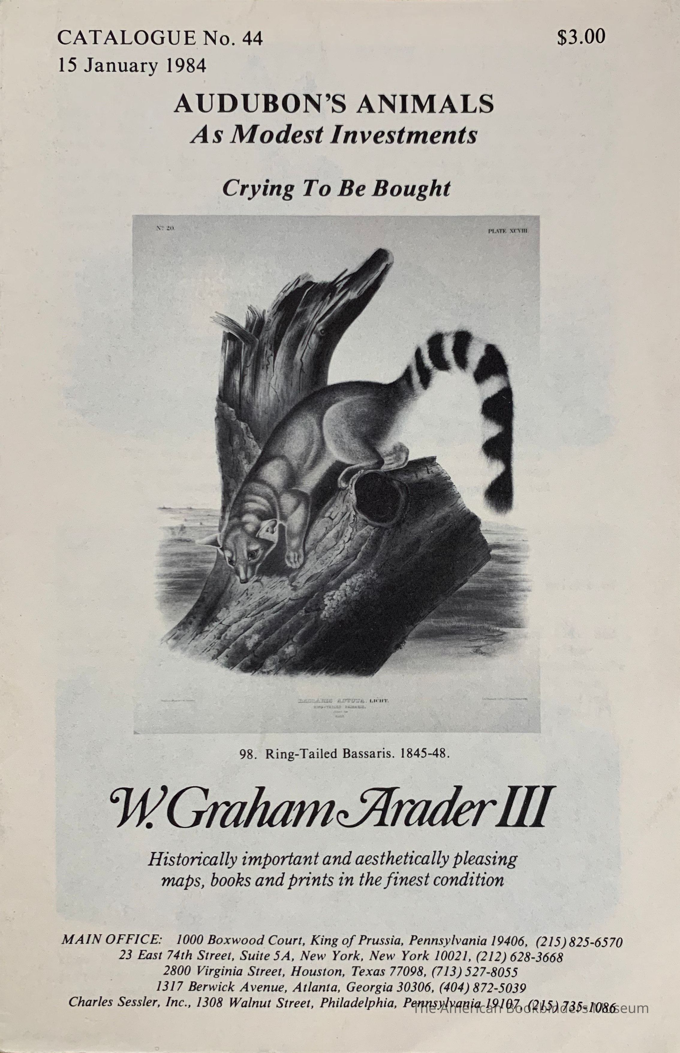 Audubon's Animals As Modest Investments Crying To Be Bought picture number 1