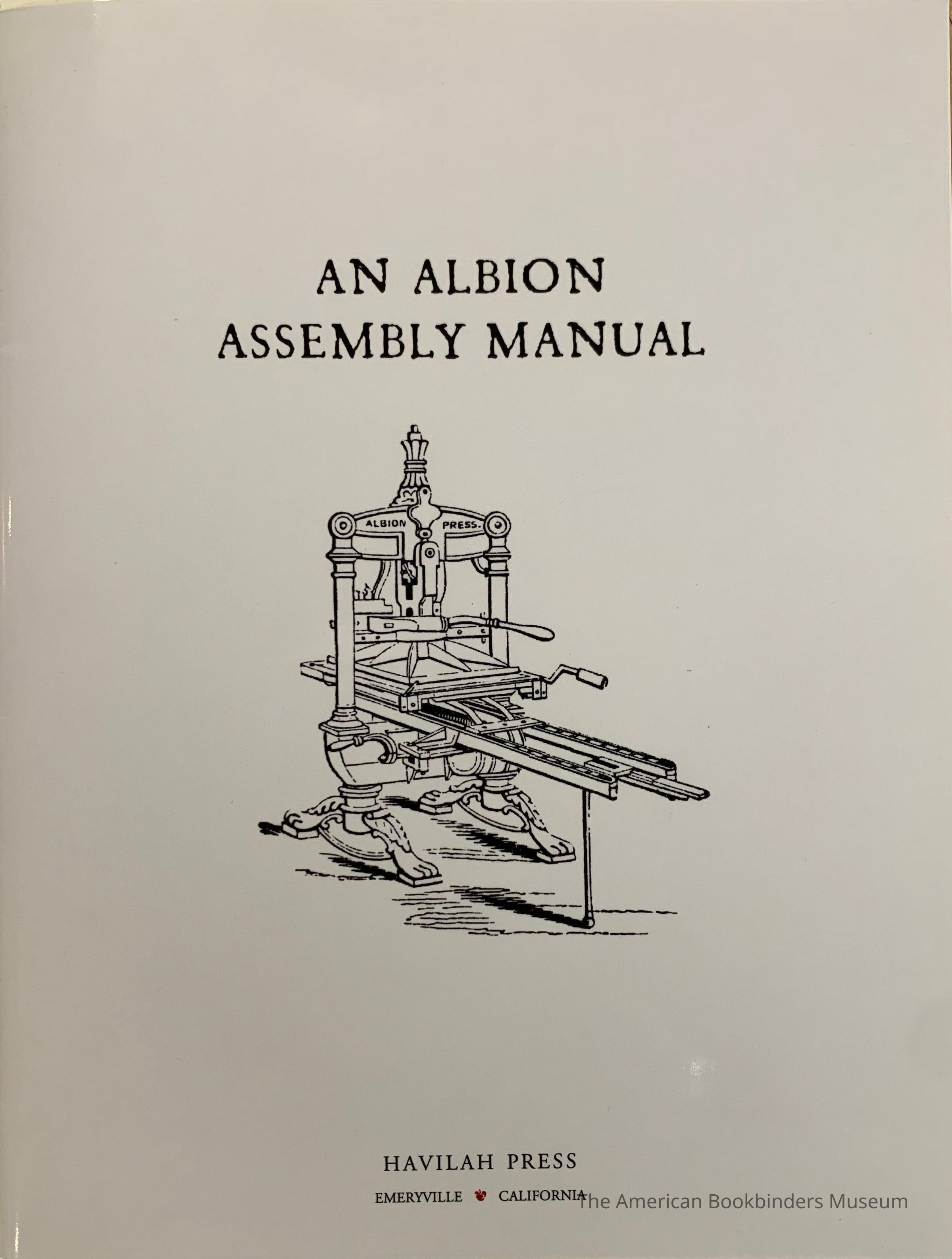 An Albion assembly manual. picture number 1