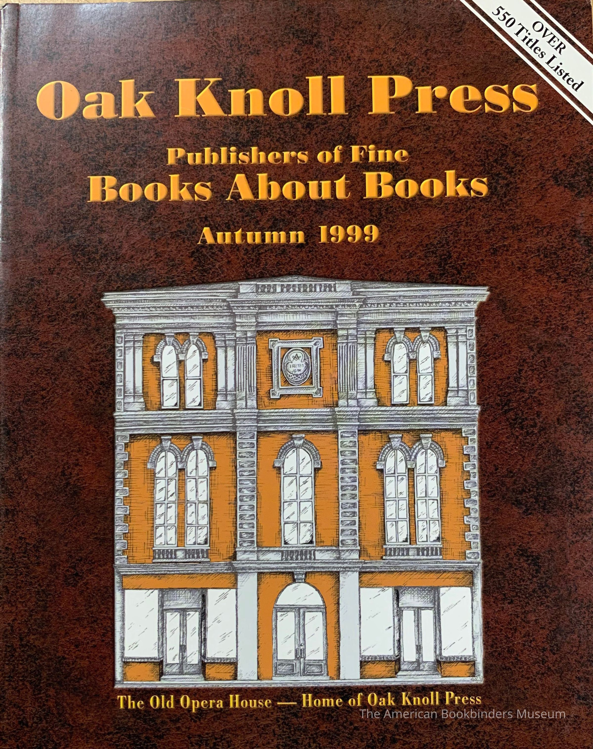          Oak Knoll Books : [catalog] Autumn 1999 picture number 1
 