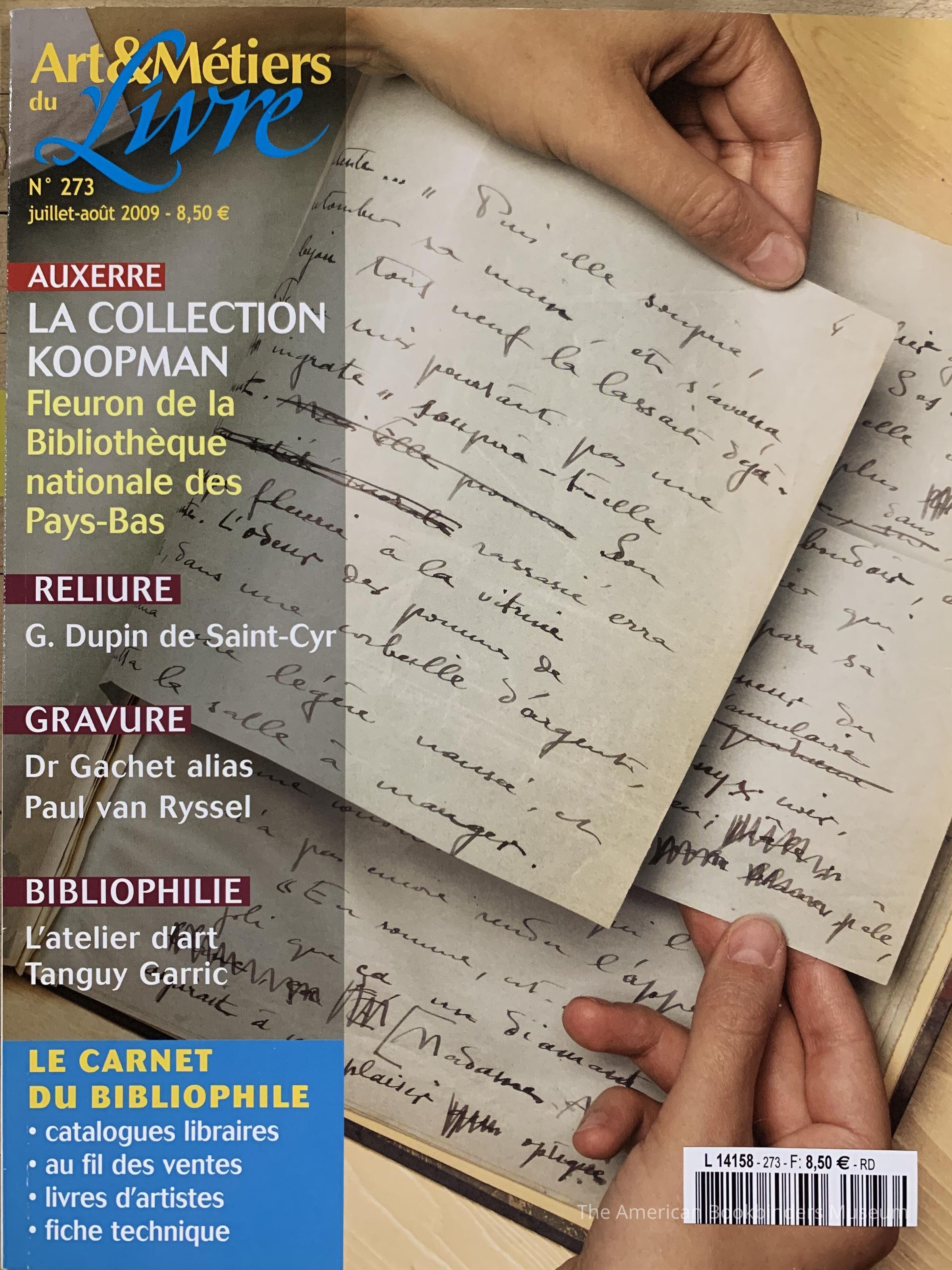 Art et Metiers du Livre ; No. 273 juillet-aout 2009 picture number 1