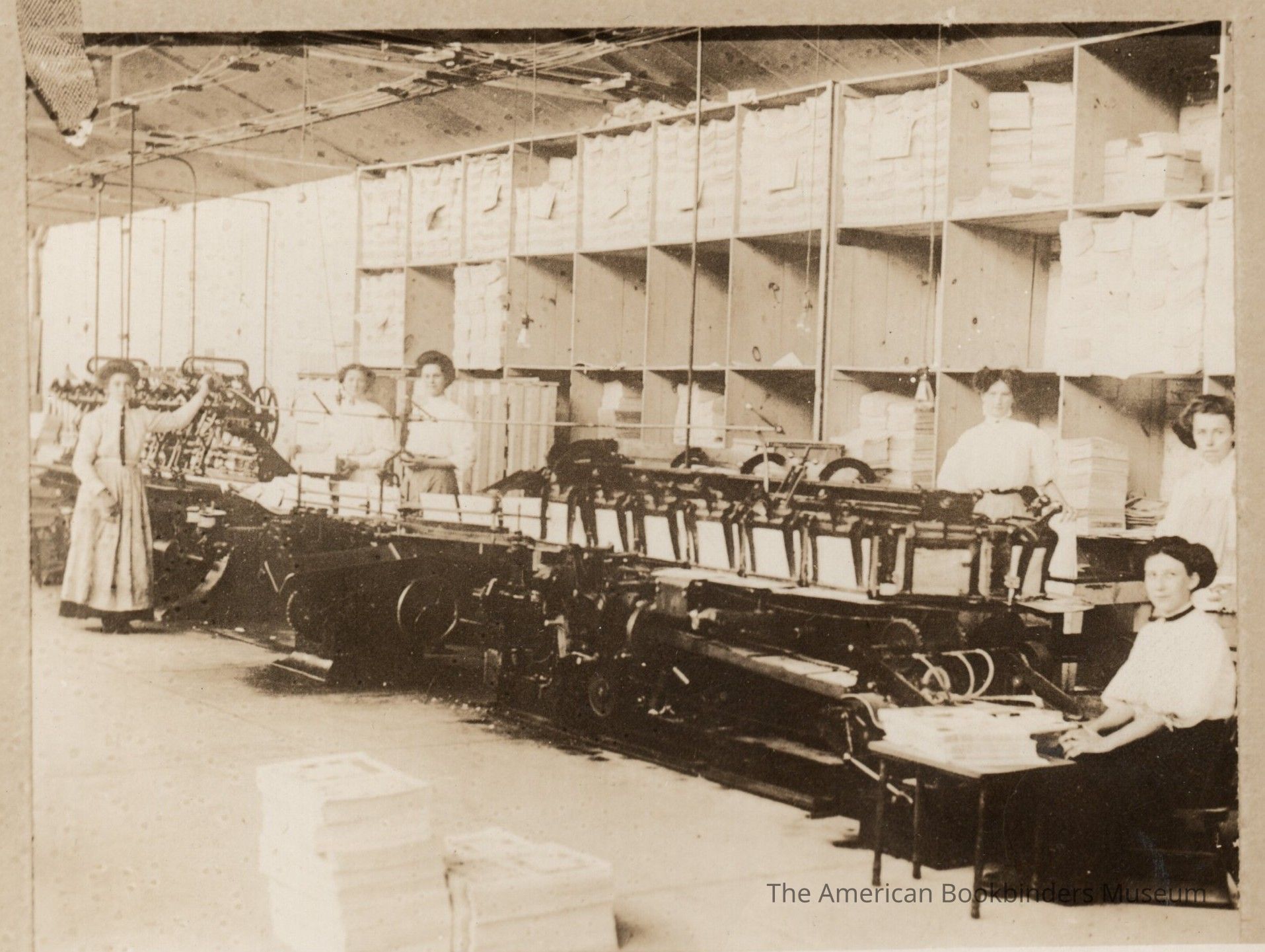 Only known photo of George Juengst and Sons Covering machine serial number 1