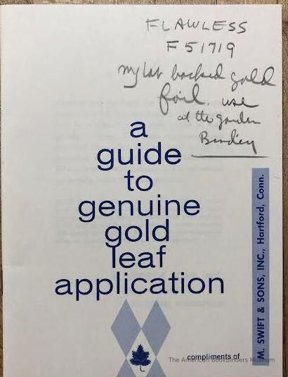          A Guide to genuine gold leaf application. picture number 1
   