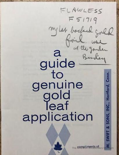 A Guide to genuine gold leaf application. picture number 1