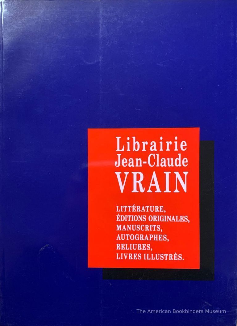          Librairie Jean-Claude Vrain : catalogue 2002. picture number 1
   