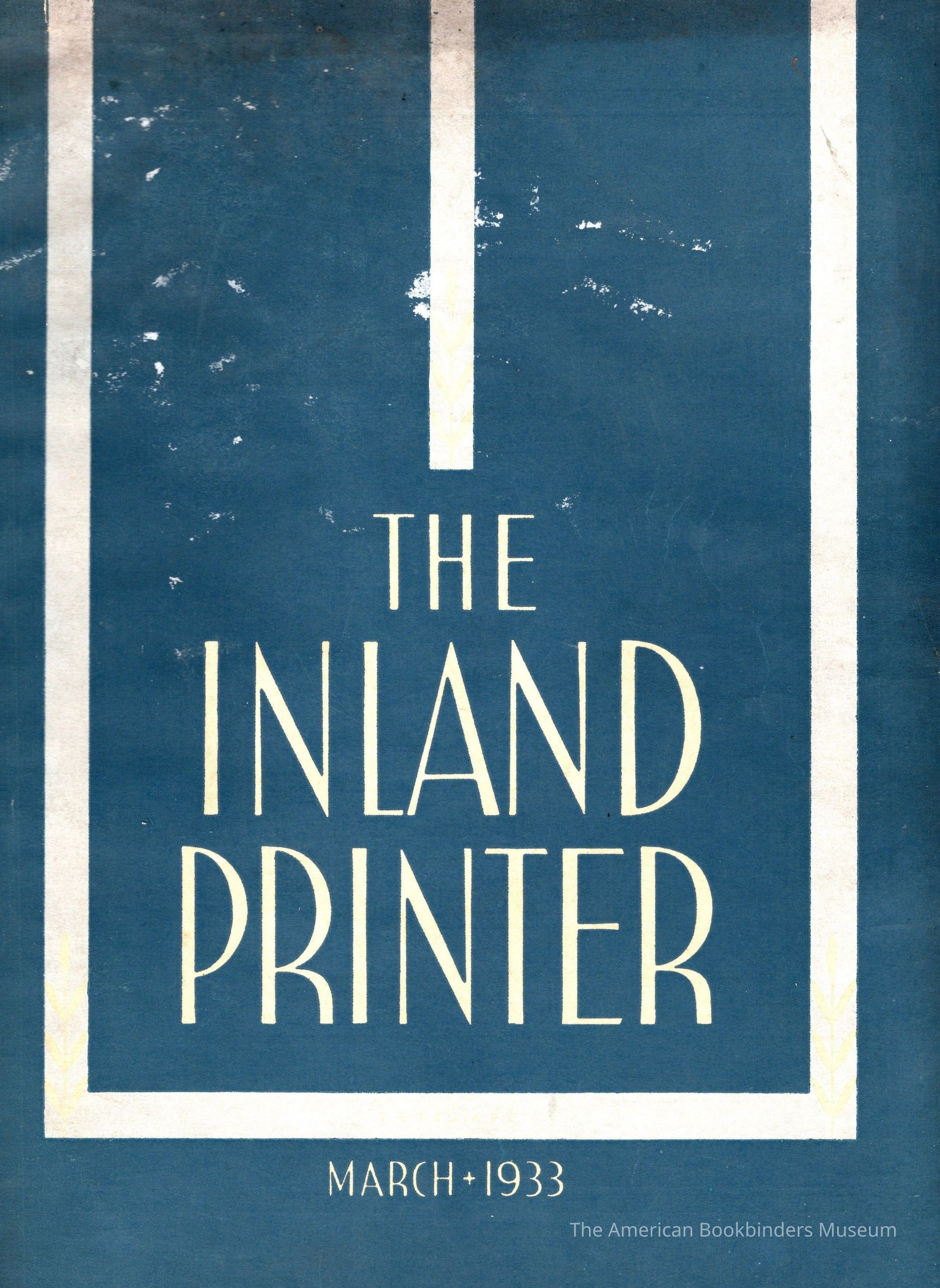          1933 The Inland Printer Magazine Volume 90 issue 6 picture number 1
 