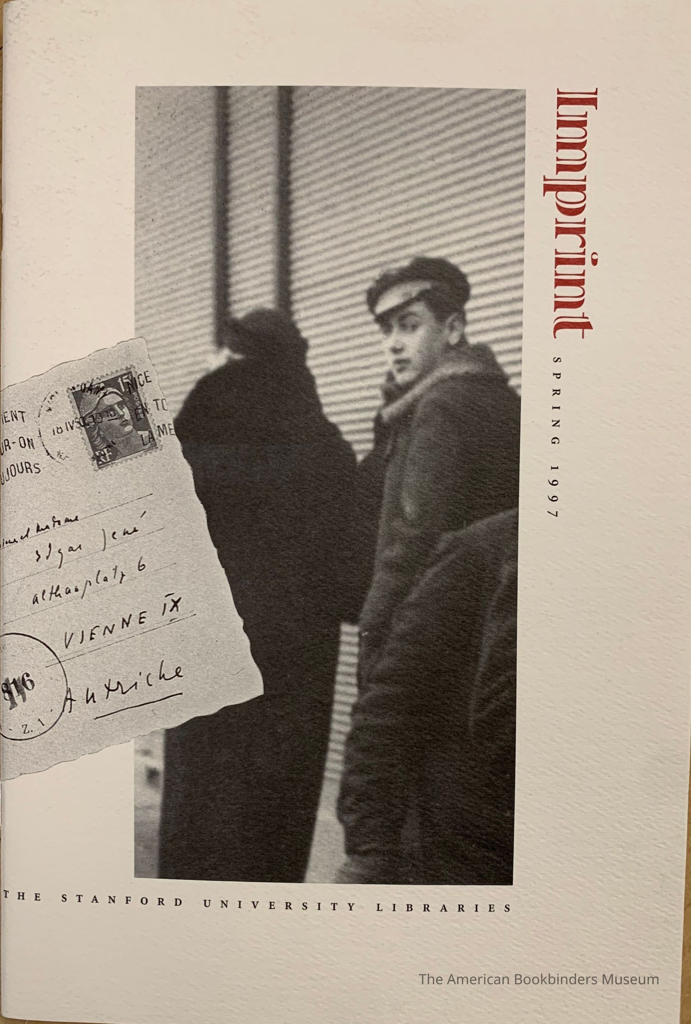          Imprint. Vol. XVI, no.2 : Spring 1997 picture number 1
   