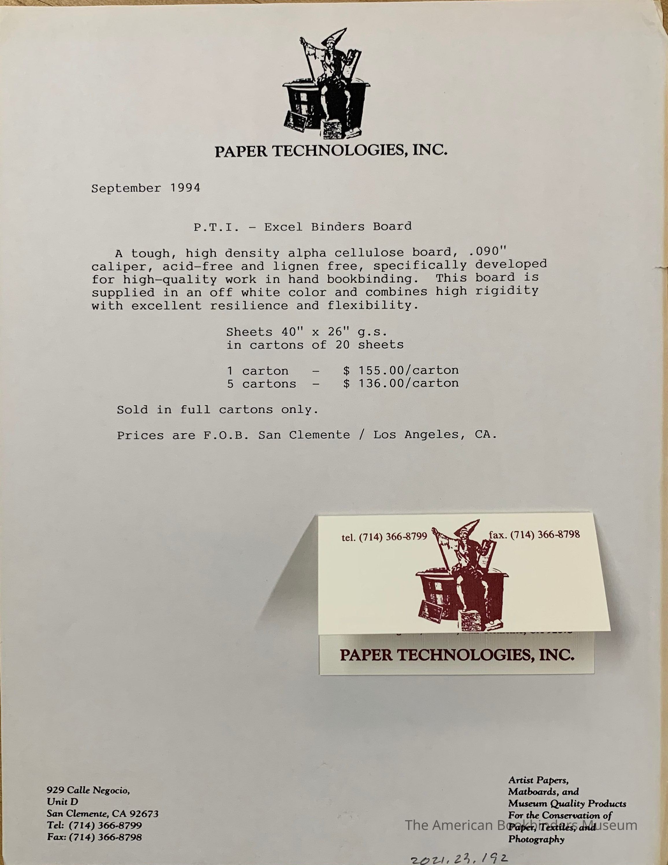          P.T.I. - Excel Binders Board. picture number 1
   