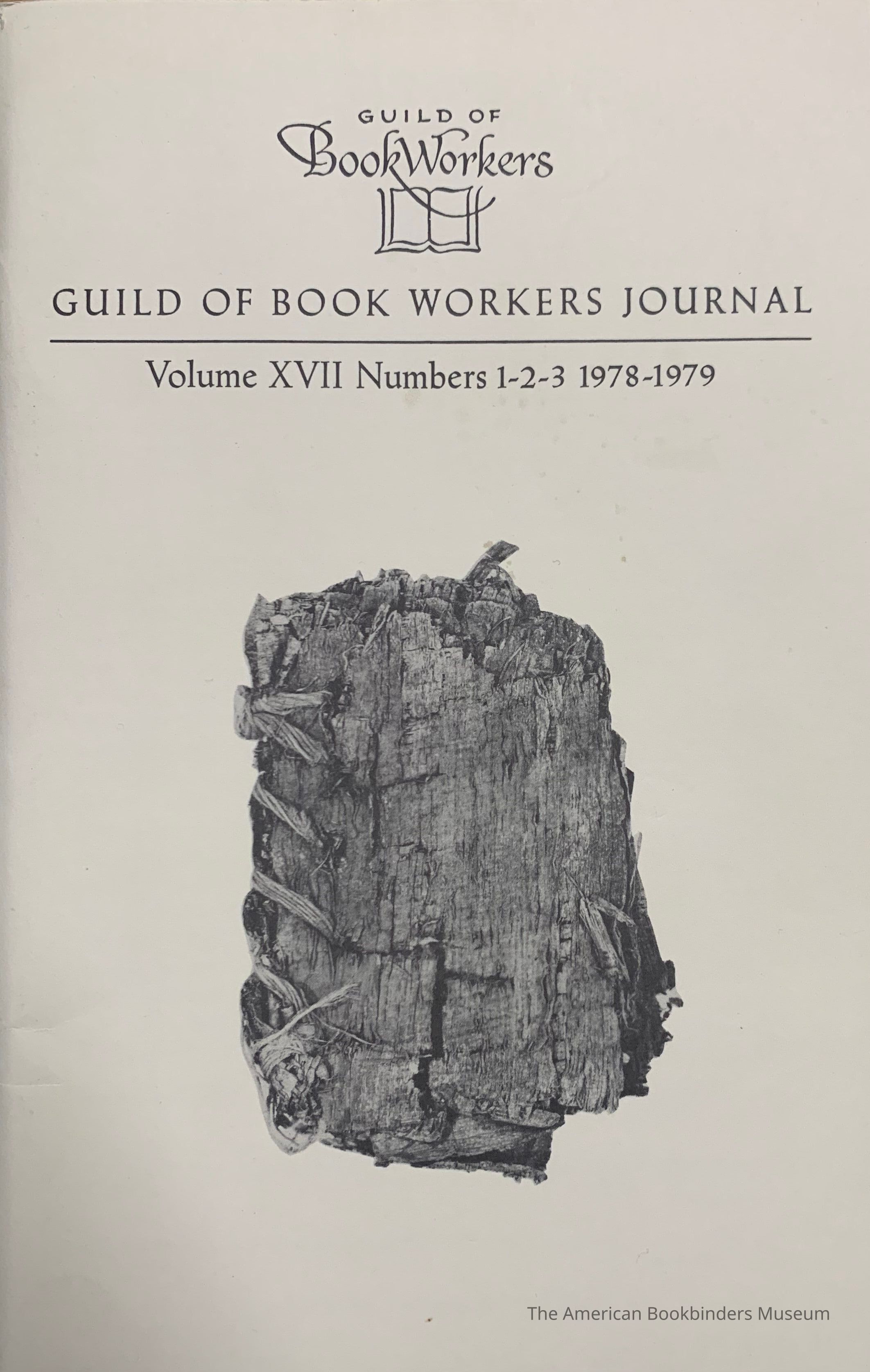 Guild of Book Workers Journal. Fall - Winter - Spring 1978-1979 ; v.17 no.1-2-3. picture number 1