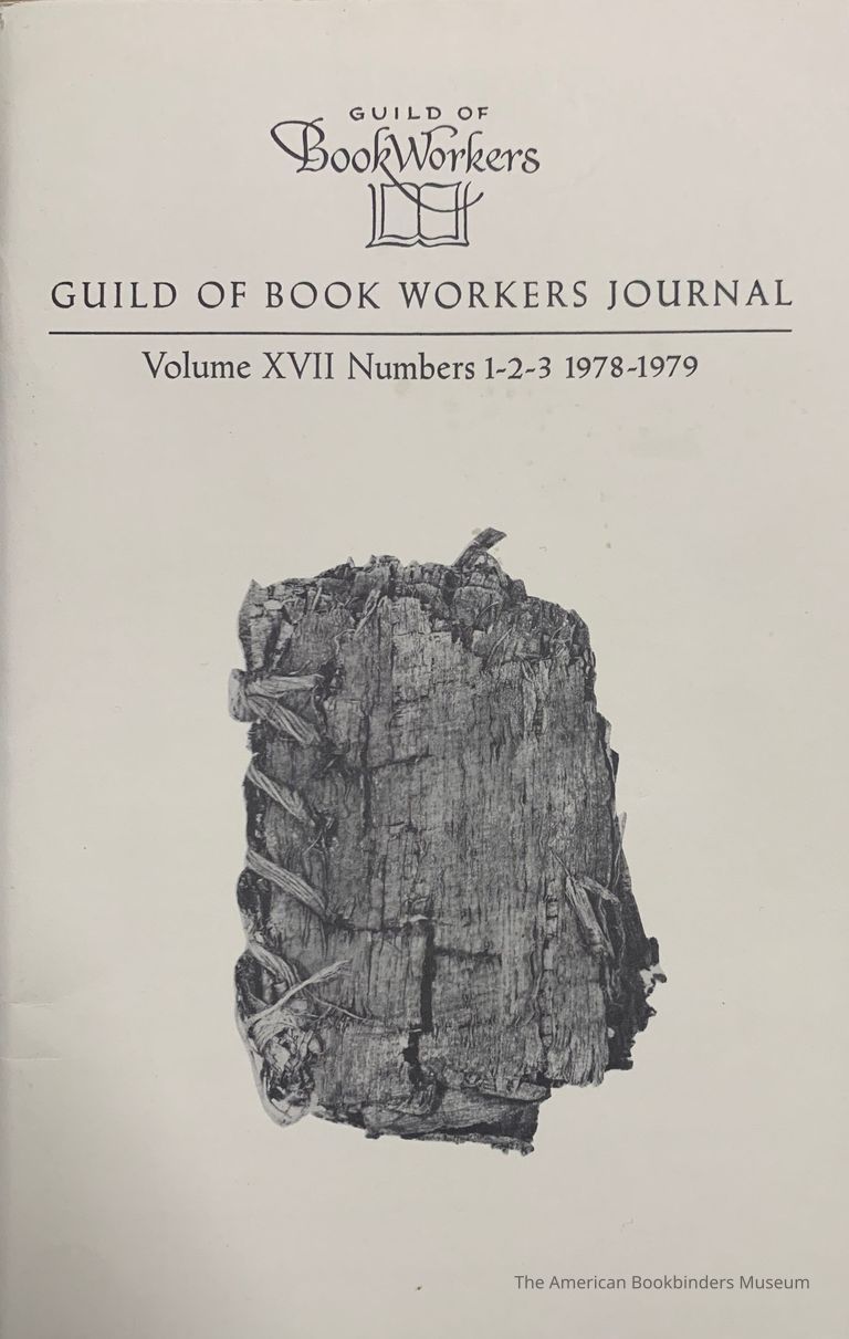          Guild of Book Workers Journal. Fall - Winter - Spring 1978-1979 ; v.17 no.1-2-3. picture number 1
   