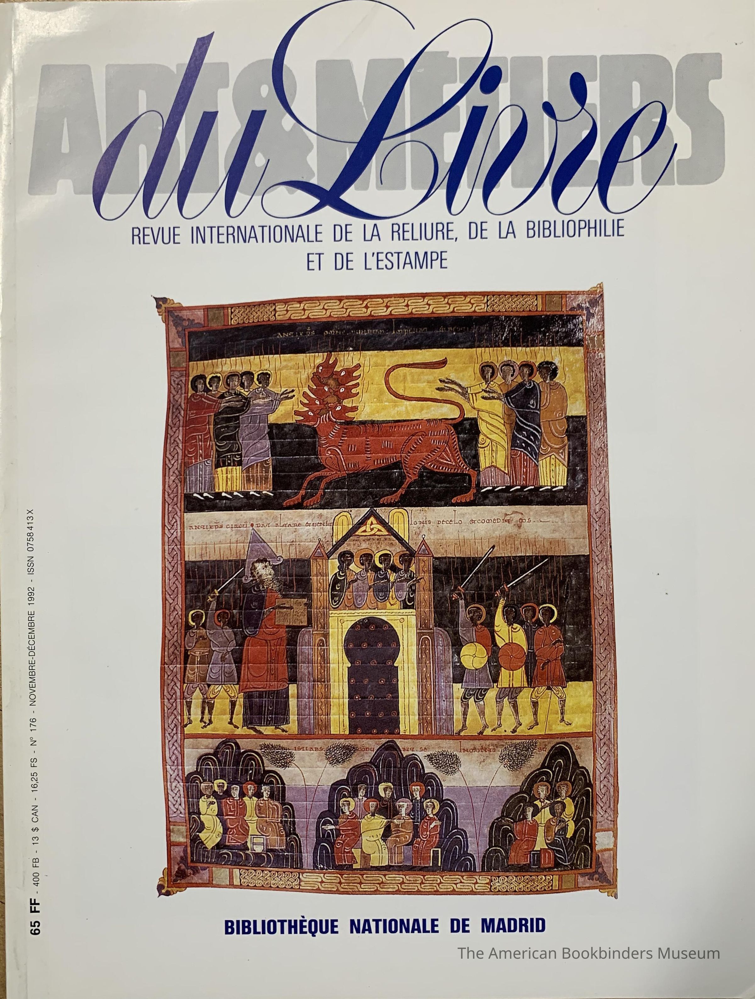 Art & Metiers du Livre ; No.176, Nov-Dec. 1992 picture number 1