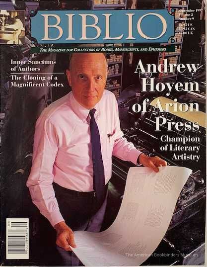 Biblio; September 1997; v.2 no.9 picture number 1