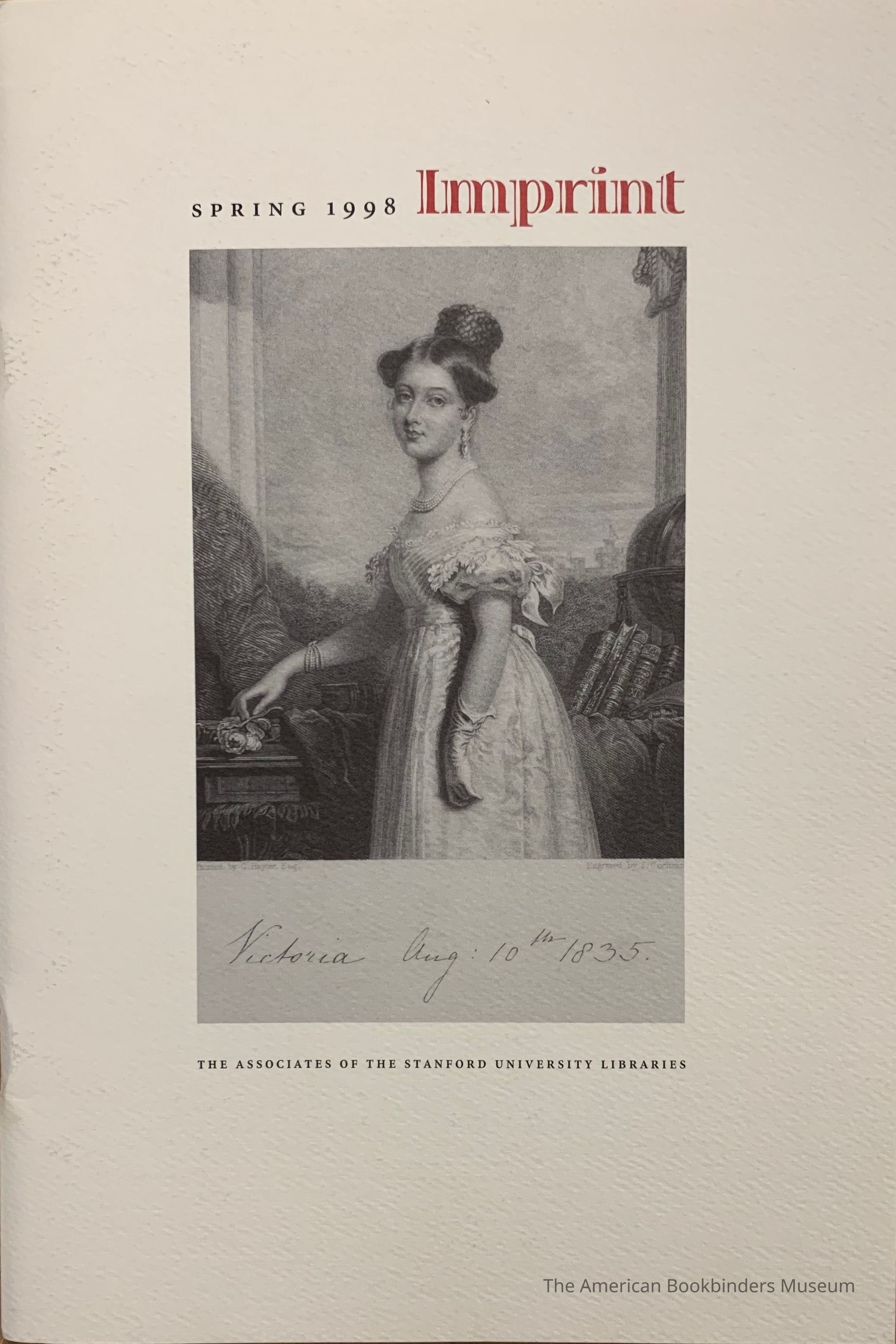          Imprint. Vol. XVII, no.2 : Spring 1998 picture number 1
   