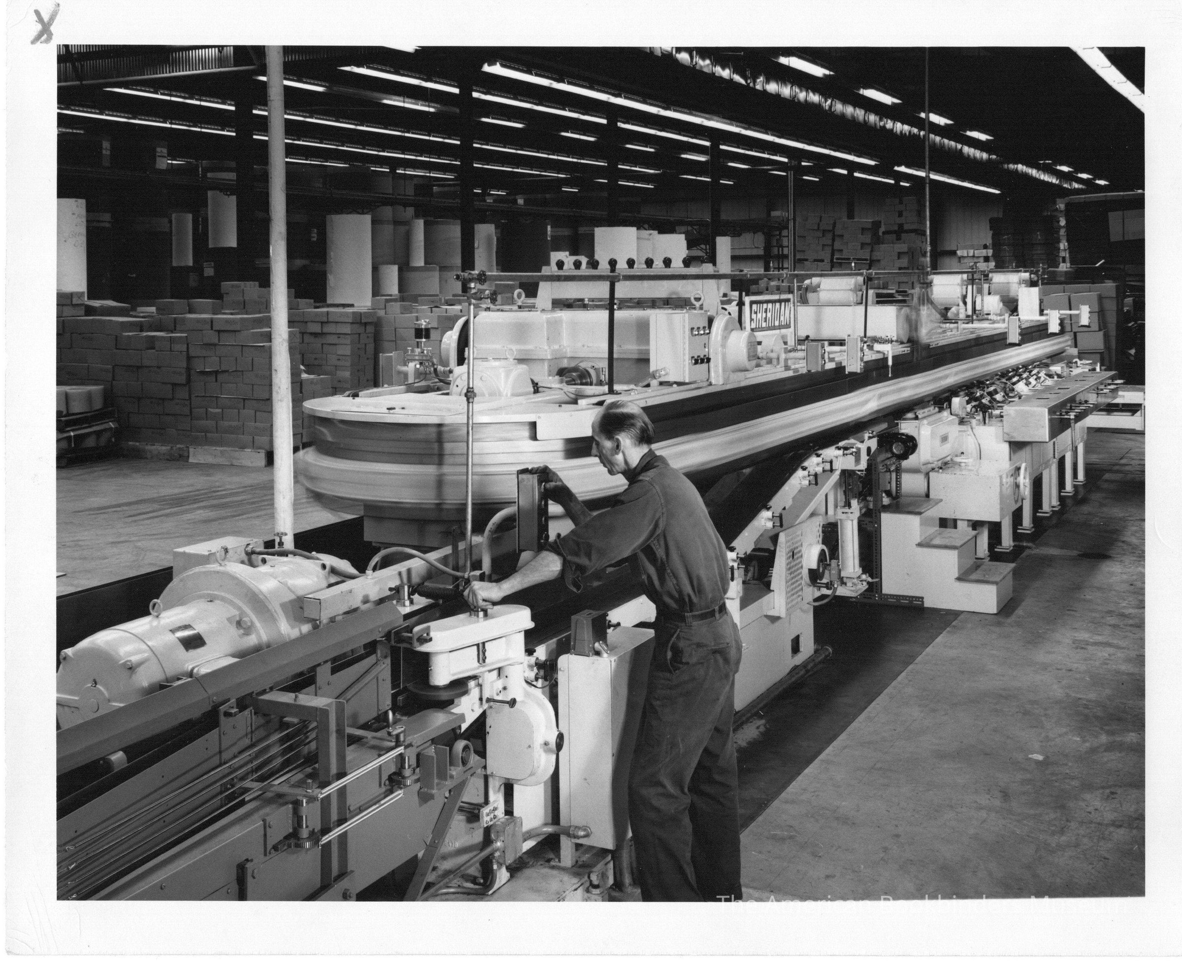          1960 TW & CB Sheridan Rounder Backer liner with Operator picture number 1
 