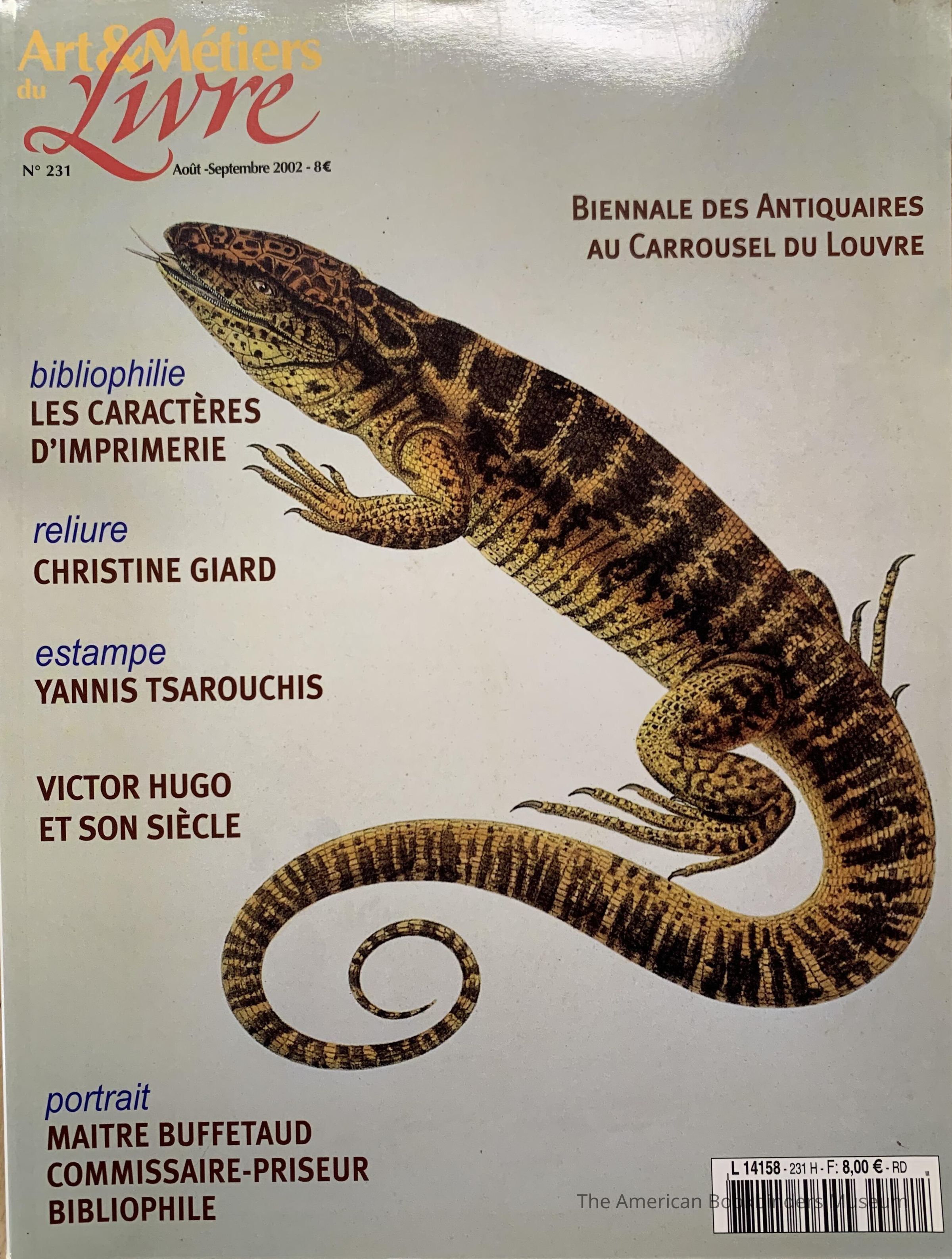 Art & Metiers du Livre ; No.231 ; Aout-Septembre 2002 picture number 1