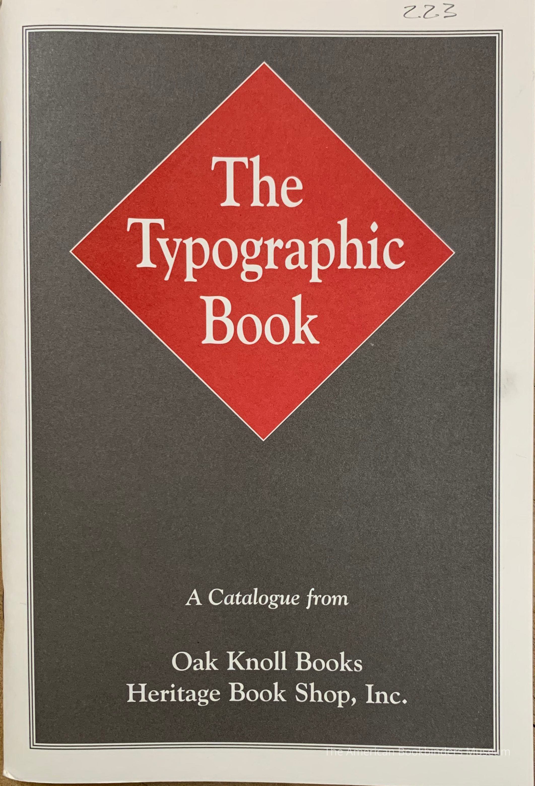          The typographic book [Catalogue 223] picture number 1
 
