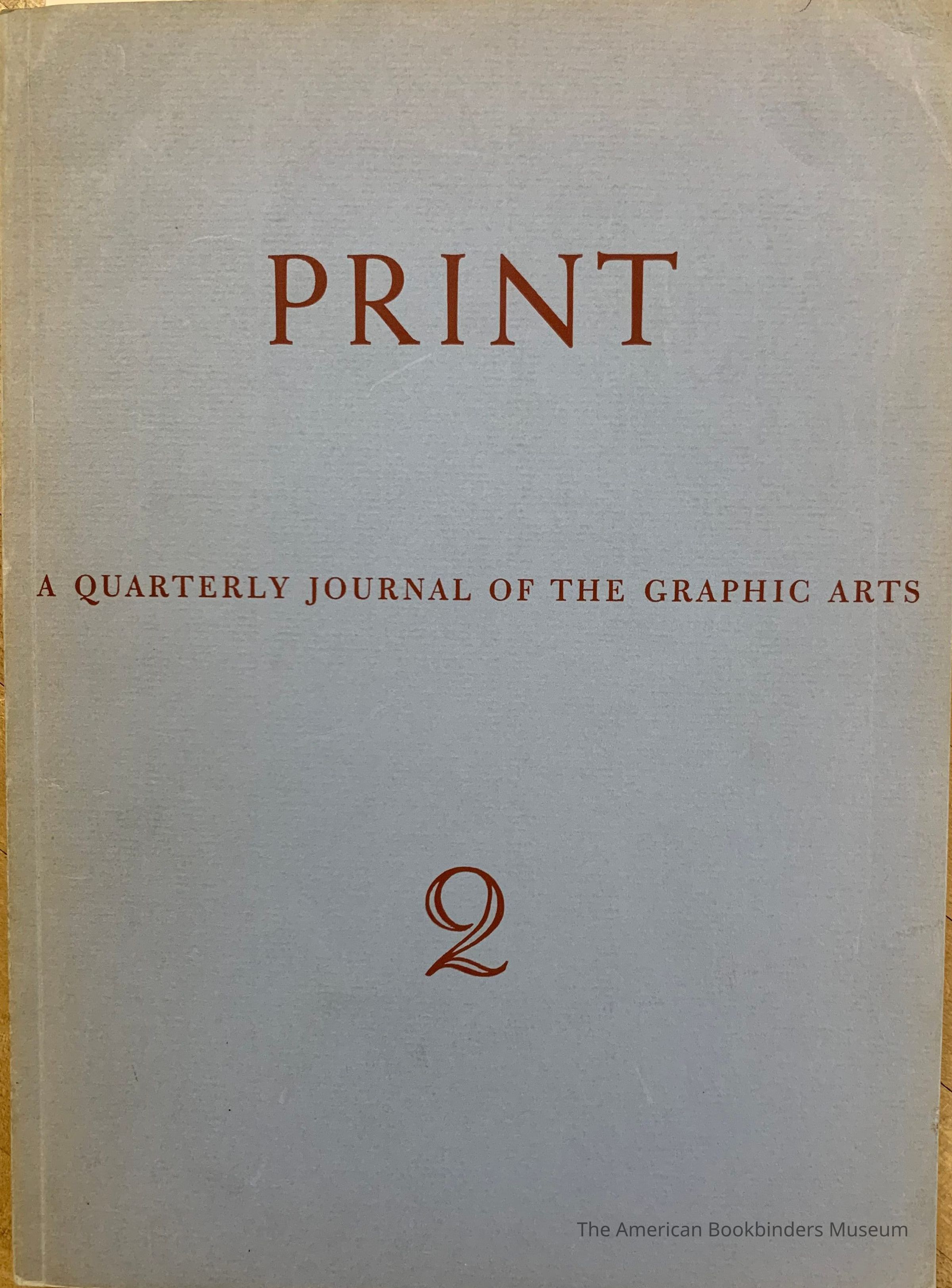 Print : a quarterly journal of the graphic arts ; Vol. 1, No. 2 ; Sep, 1940. picture number 1