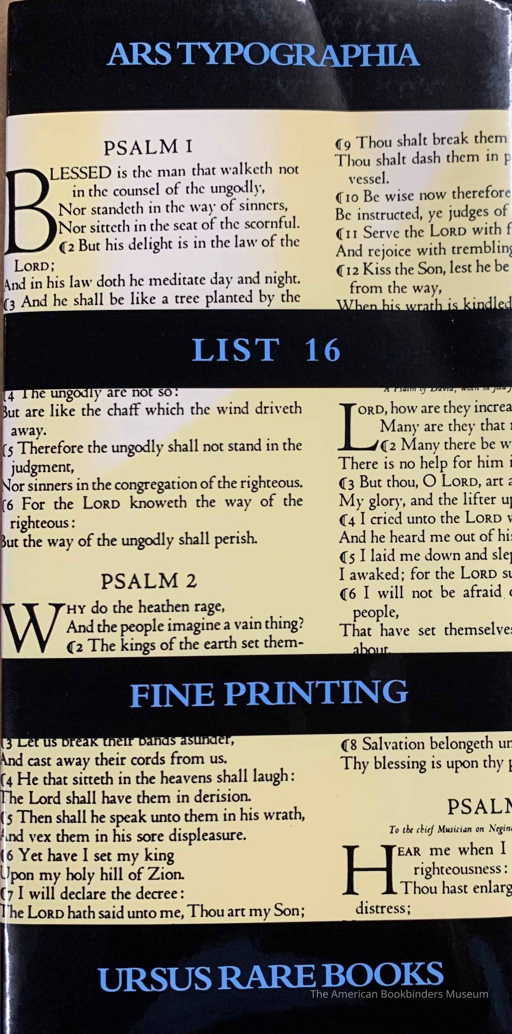 Ars typographia : including the George Abrams collection of private press books. picture number 1